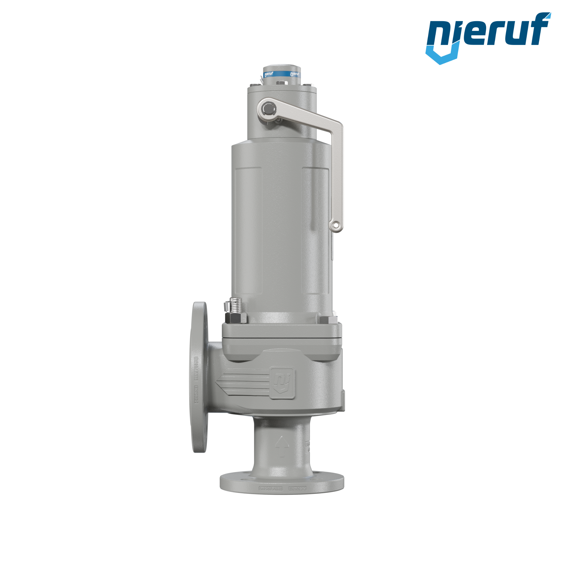 valvola di sicurezza flangiata DN50/DN80 SF06, cappello della molla a tenuta di gas (antigas) PTFE, dispositivo di sollevamento con leva