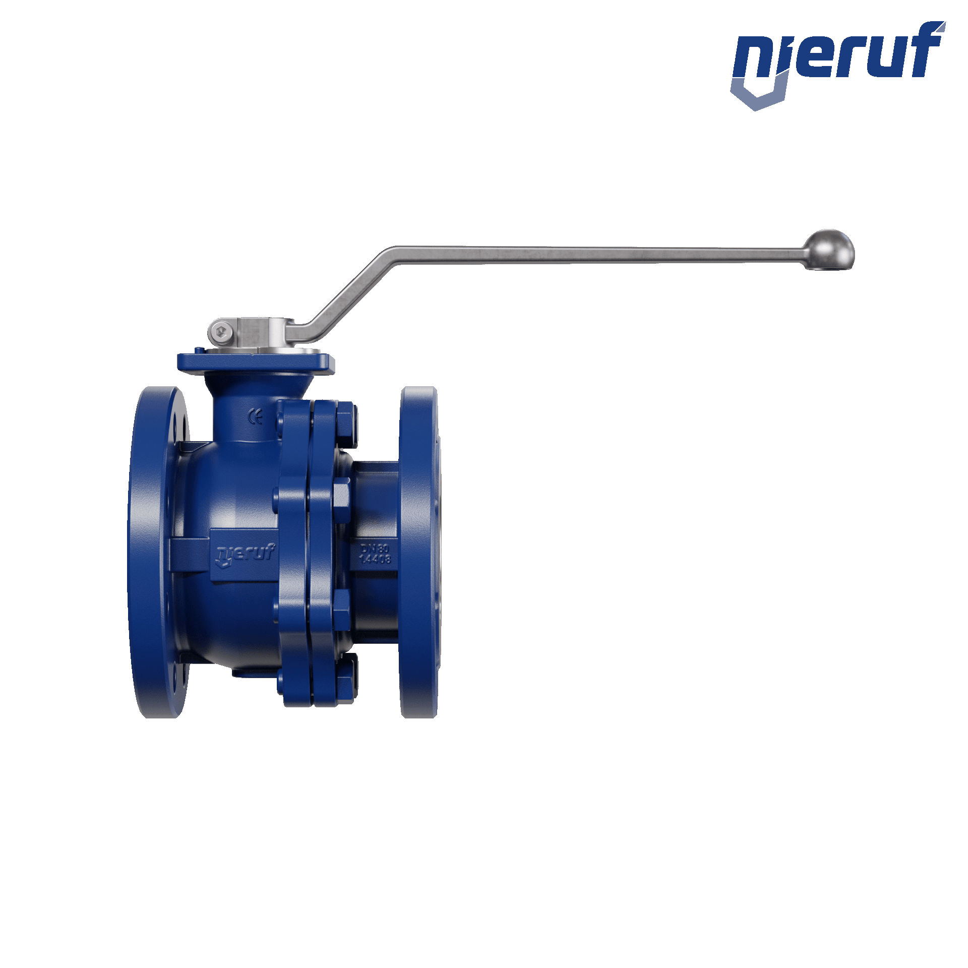 valvola a sfera flangiata per alte temperature FK12 DN80 PN40 in acciaio fuso 1.0619 fino a +25