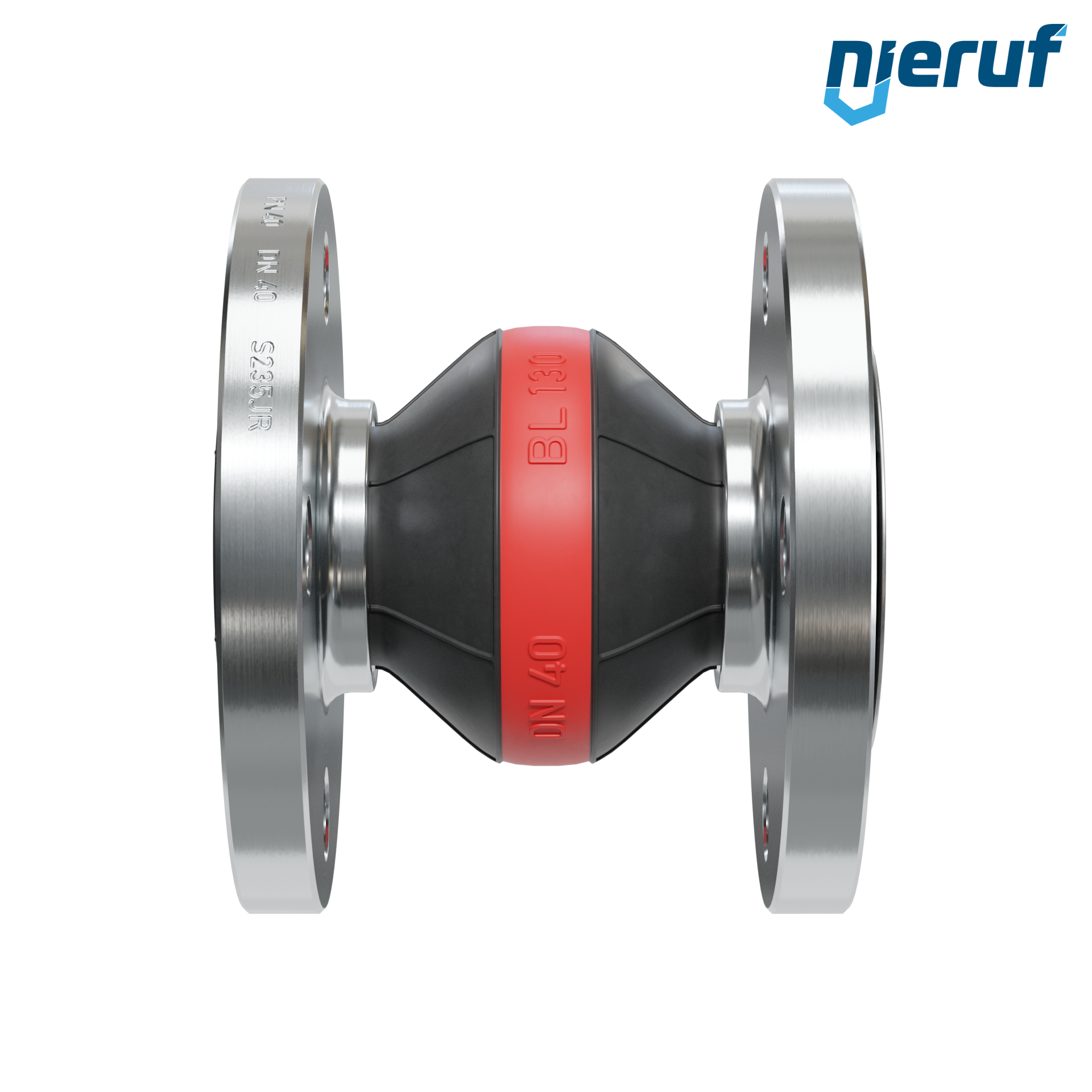 Compensatore piastra di rinforzo DN40 versione KP04 flange in acciaio EPDM