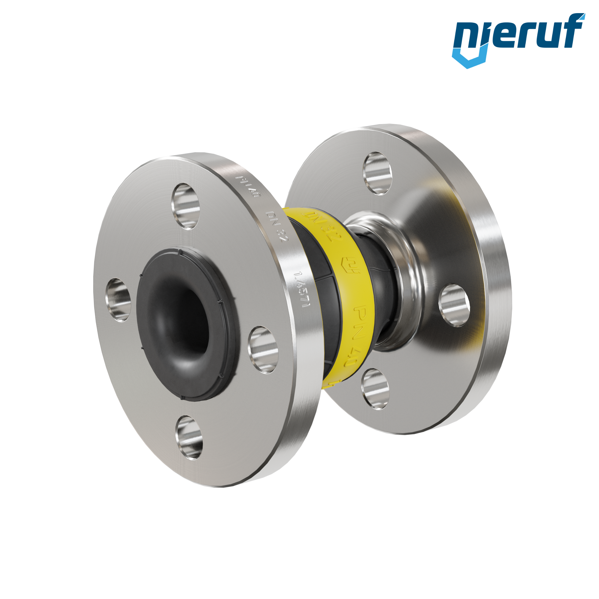 Compensatore DN32 tipo KP04 flange acciaio inox, manicotto NBR