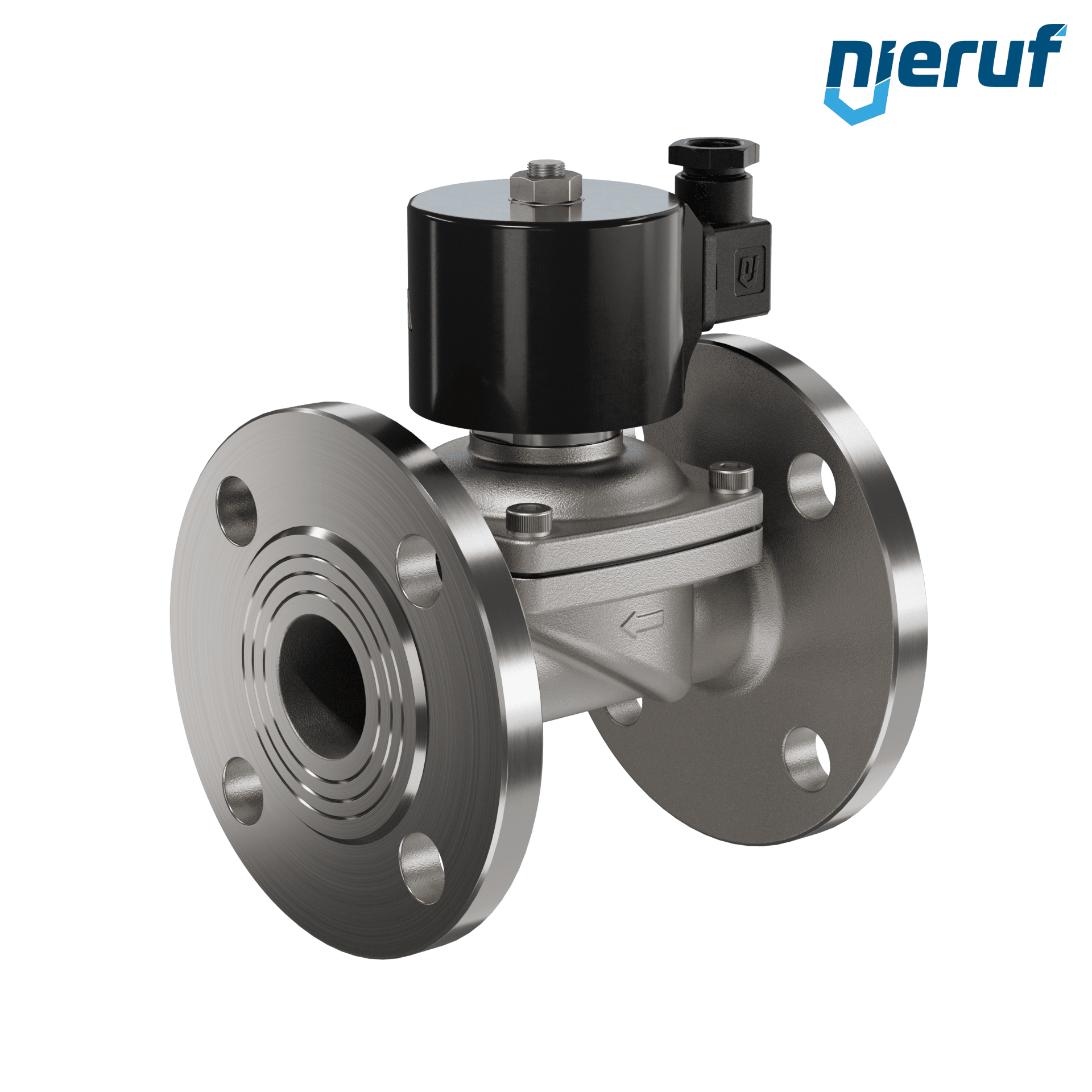 elettrovalvola per il vuoto con flangia DN40 acciaio inossidabile FV01 NBR 24V DC