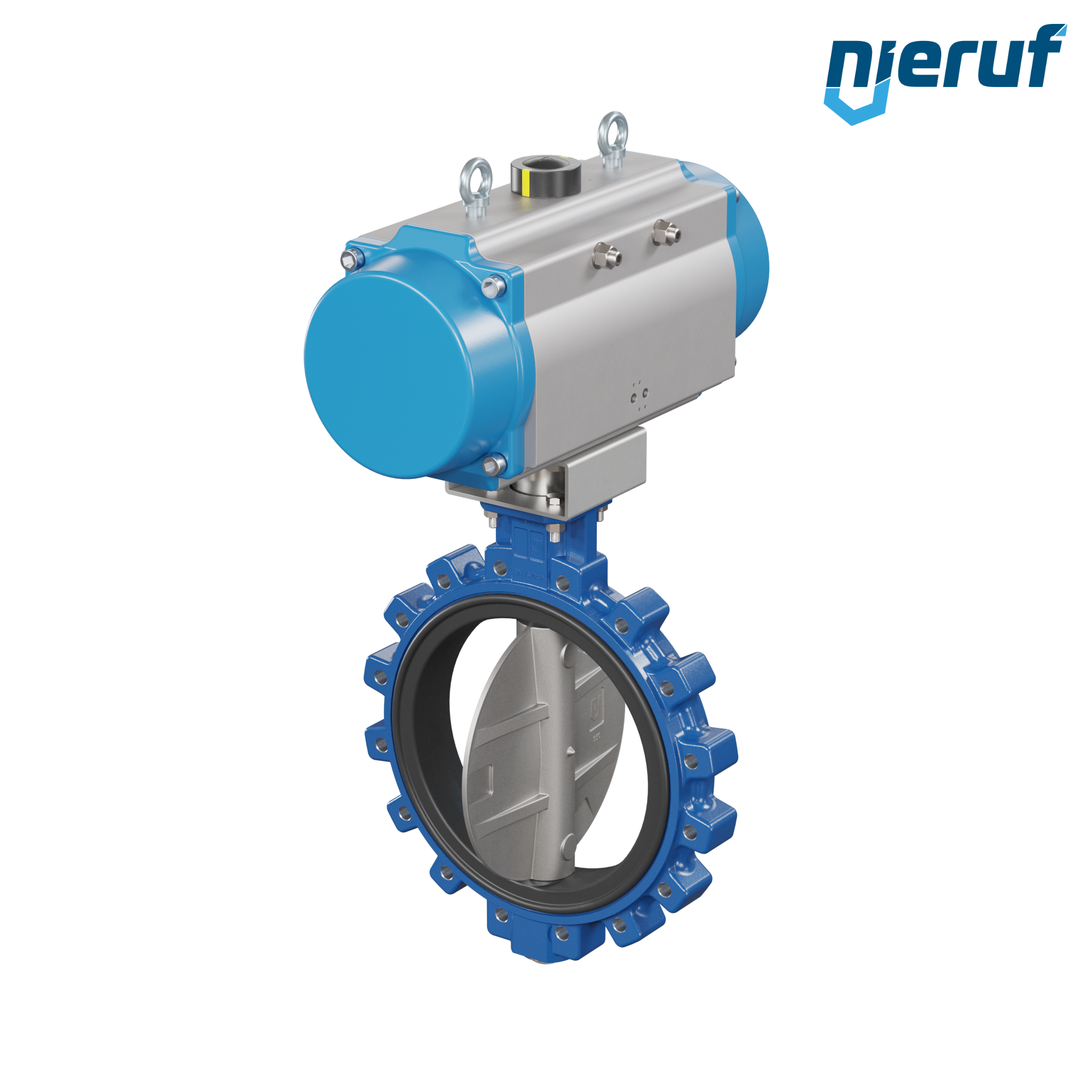 Butterfly valve DN 350 AK02 EPDM high temperature & FDA pneumatic actuator single acting normally open