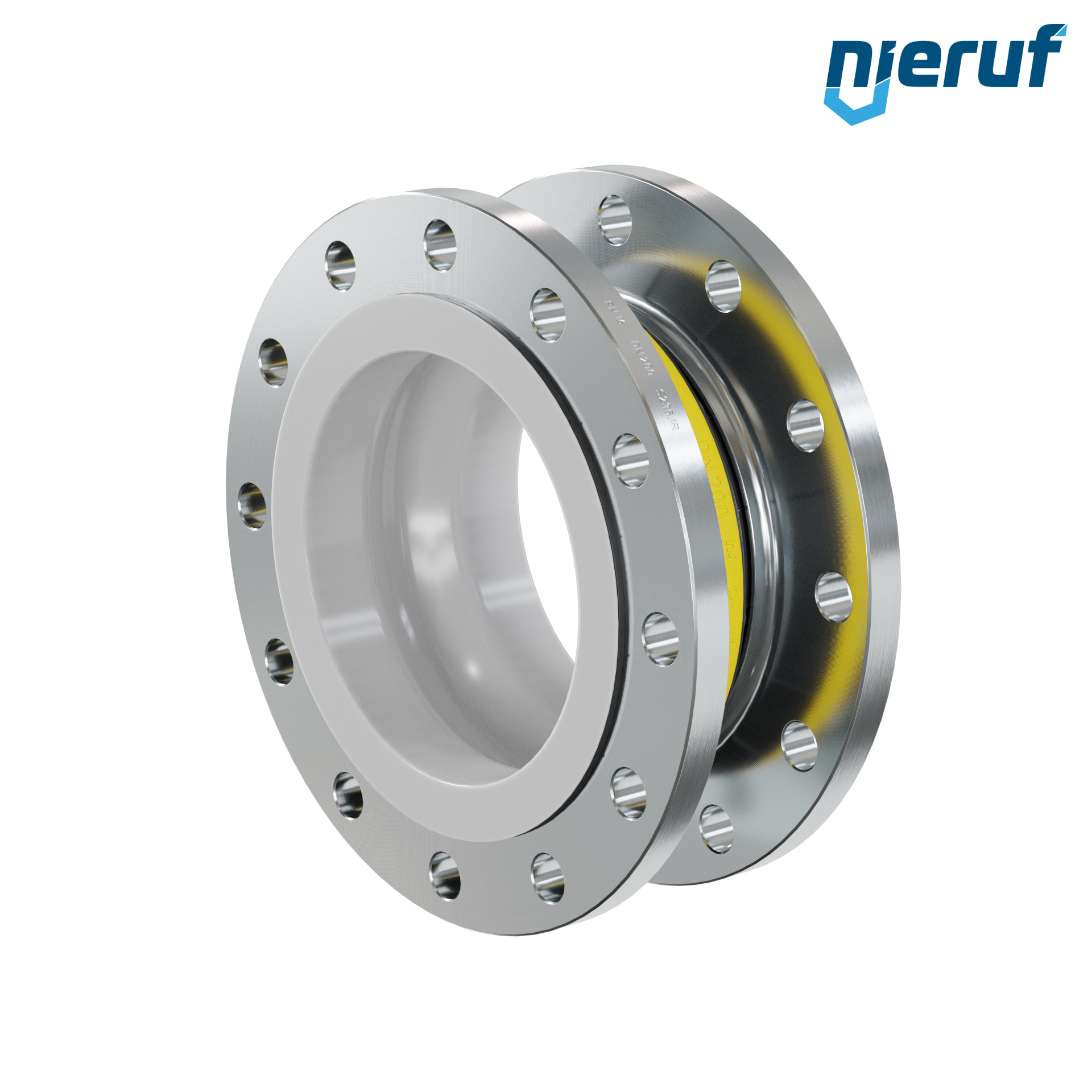 Compensatore rivestimento in PTFE DN200 PN16 versione KP04 flange in acciaio NBR