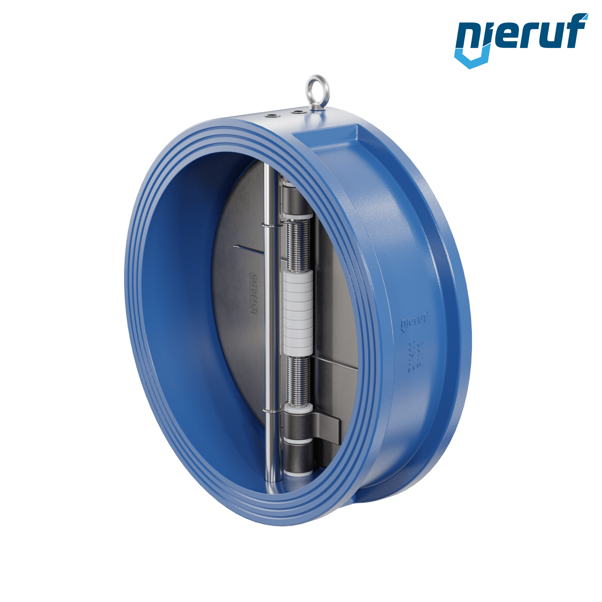 valvola di ritegno a doppio battente DN400 DR01 GGG40 FKM (Viton)