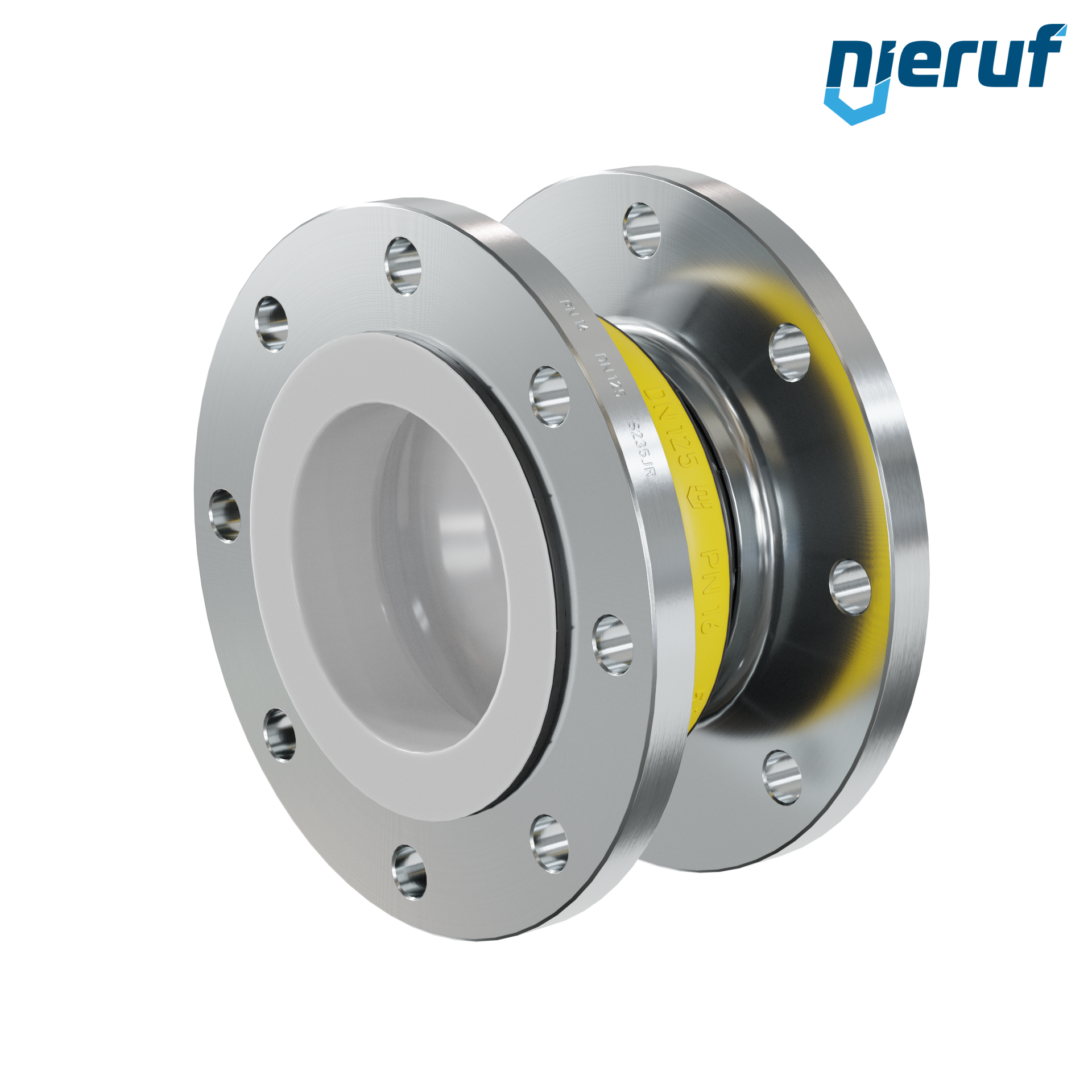Compensatore rivestimento in PTFE DN125 versione KP04 flange in acciaio NBR