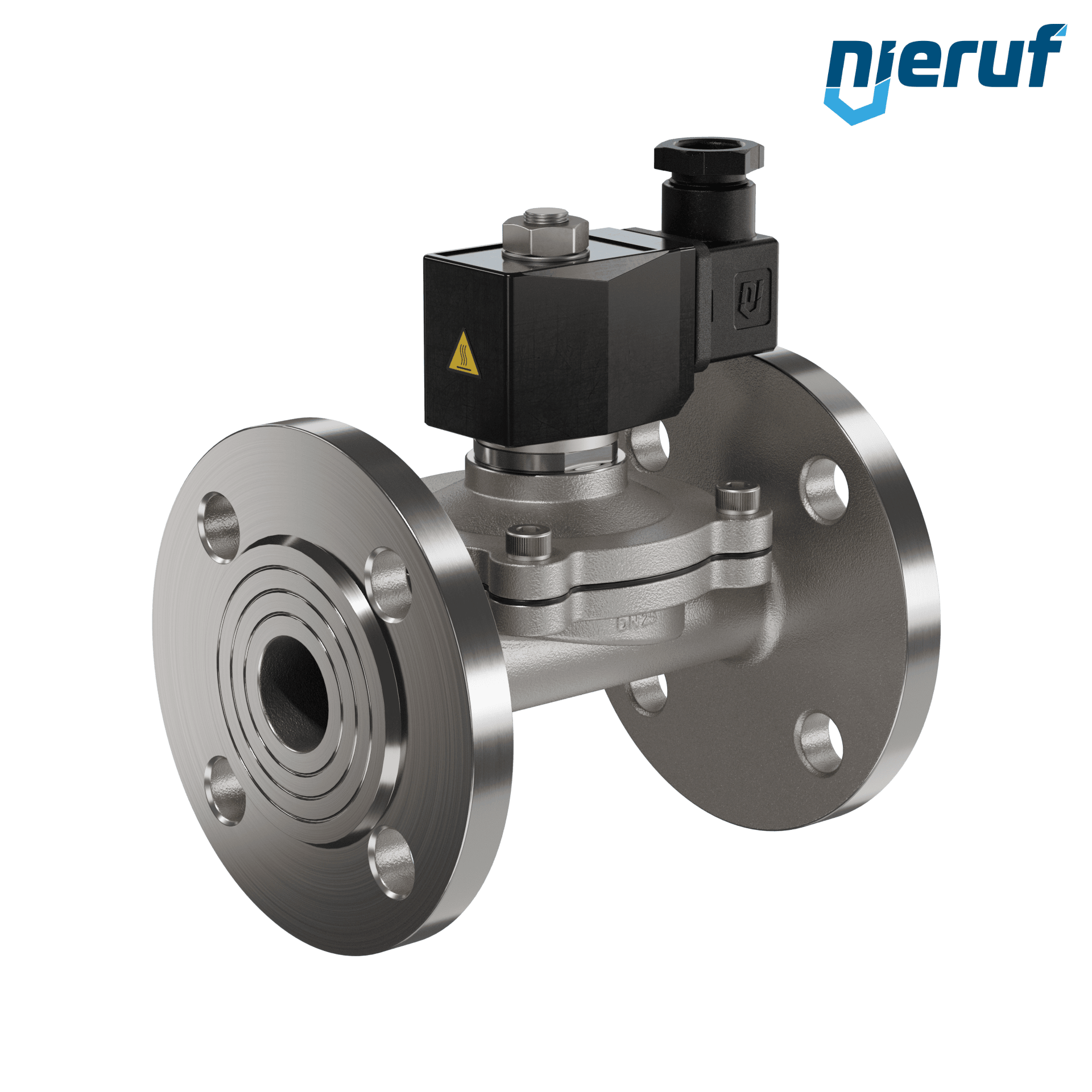 elettrovalvola per il vuoto con flangia DN25 acciaio inossidabile FV01 FKM 230V 50Hz