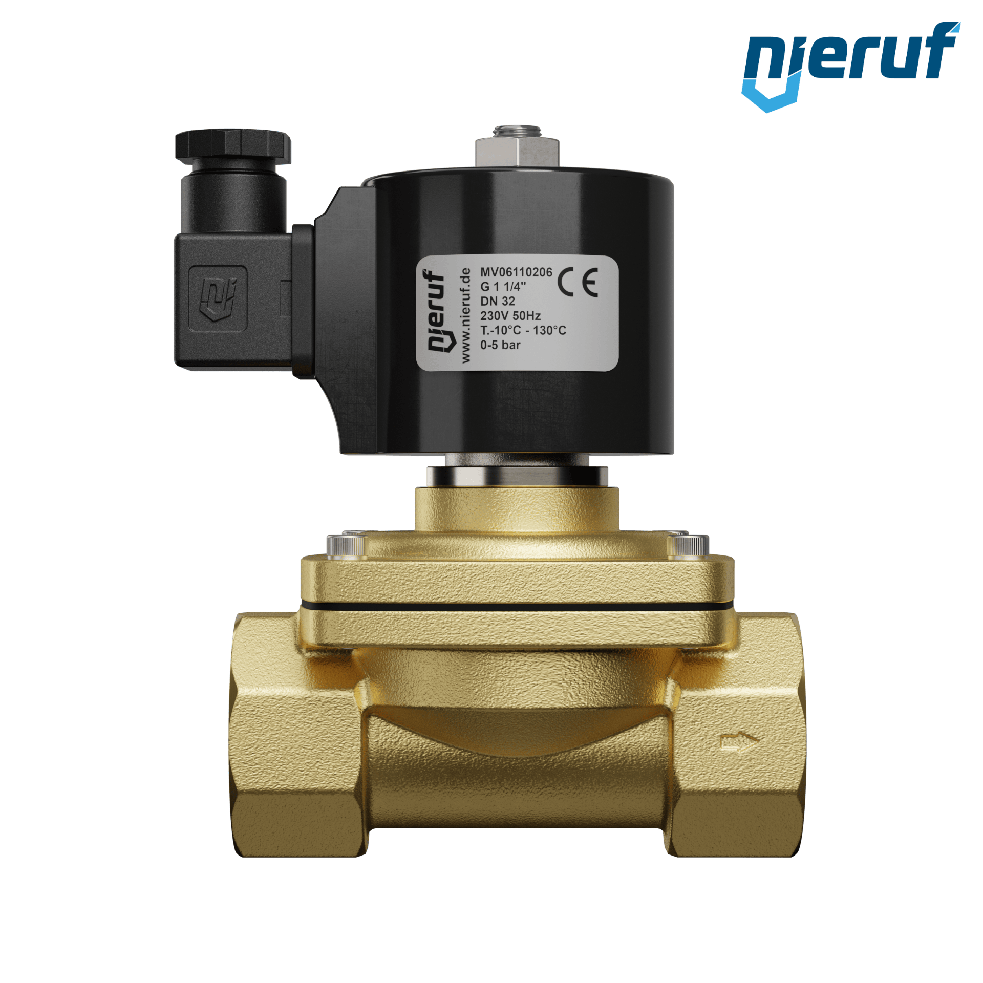 elettrovalvola per il vuoto G 1 1/4" pollici ottone MV06 EPDM 230V 50Hz