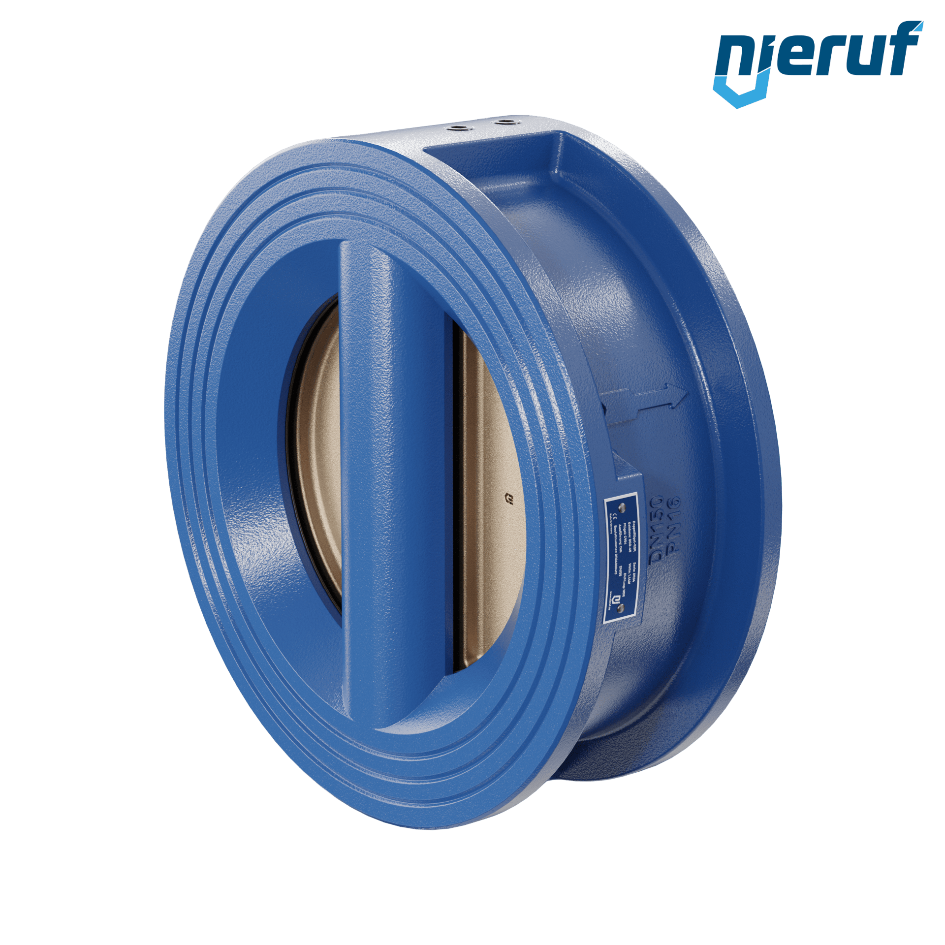 valvola di ritegno a doppio battente DN150 DR04 GGG40 NBR