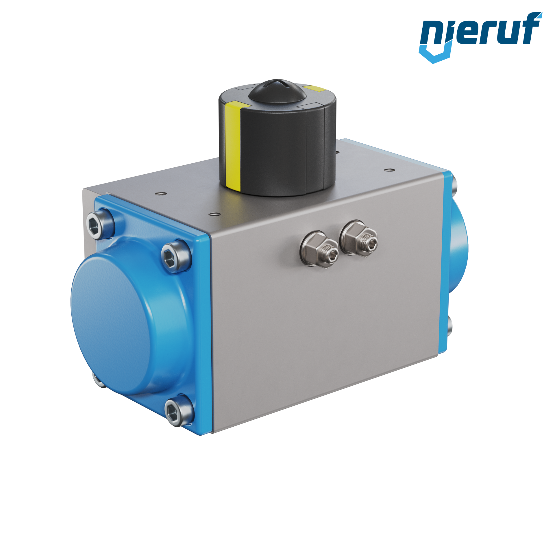 attuatore pneumatico AN02 a singolo effetto, apertura a molla versione per alta temperatura GS-052 90° con 12 molle