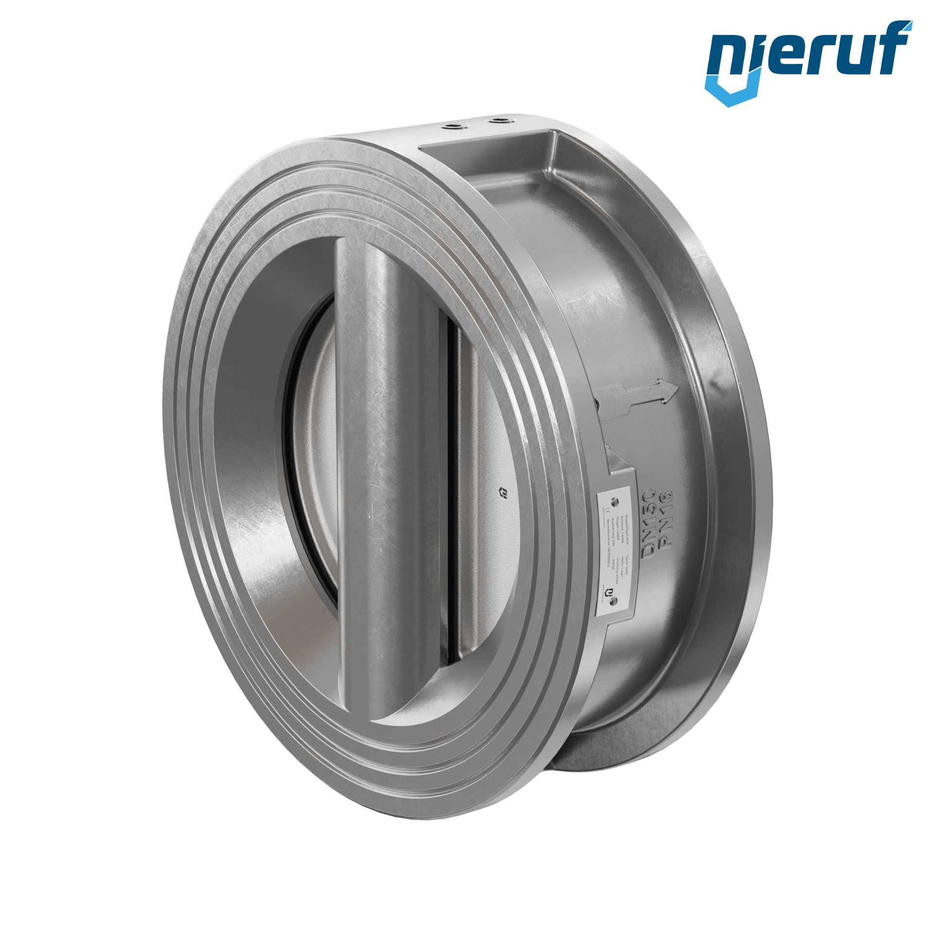 valvola di ritegno a doppio battente DN150 DR03 acciaio inossidabile 1.4408 EPDM
