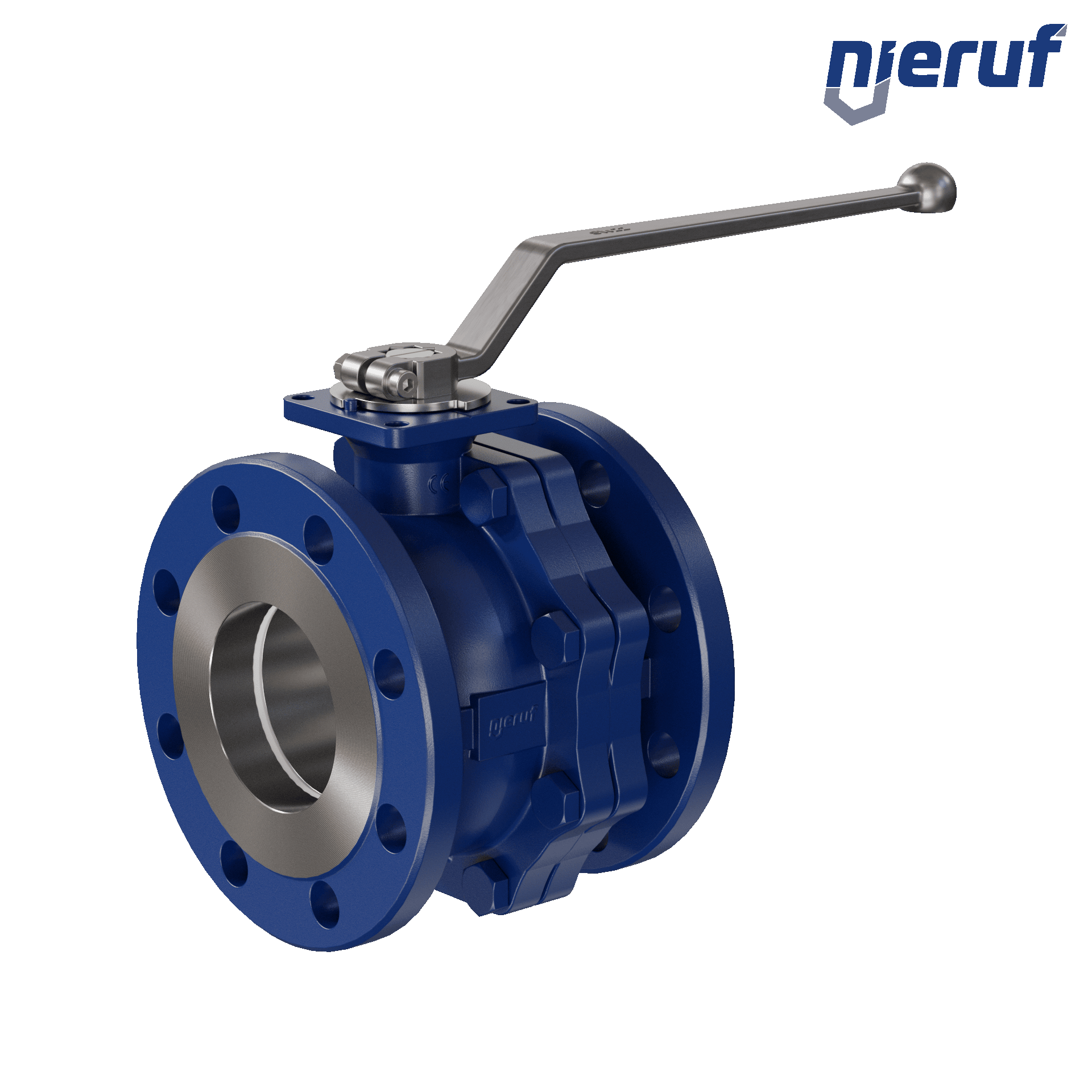 valvola a sfera flangiata per alte temperature FK12 DN100 PN40 in acciaio fuso 1.0619 fino a +25