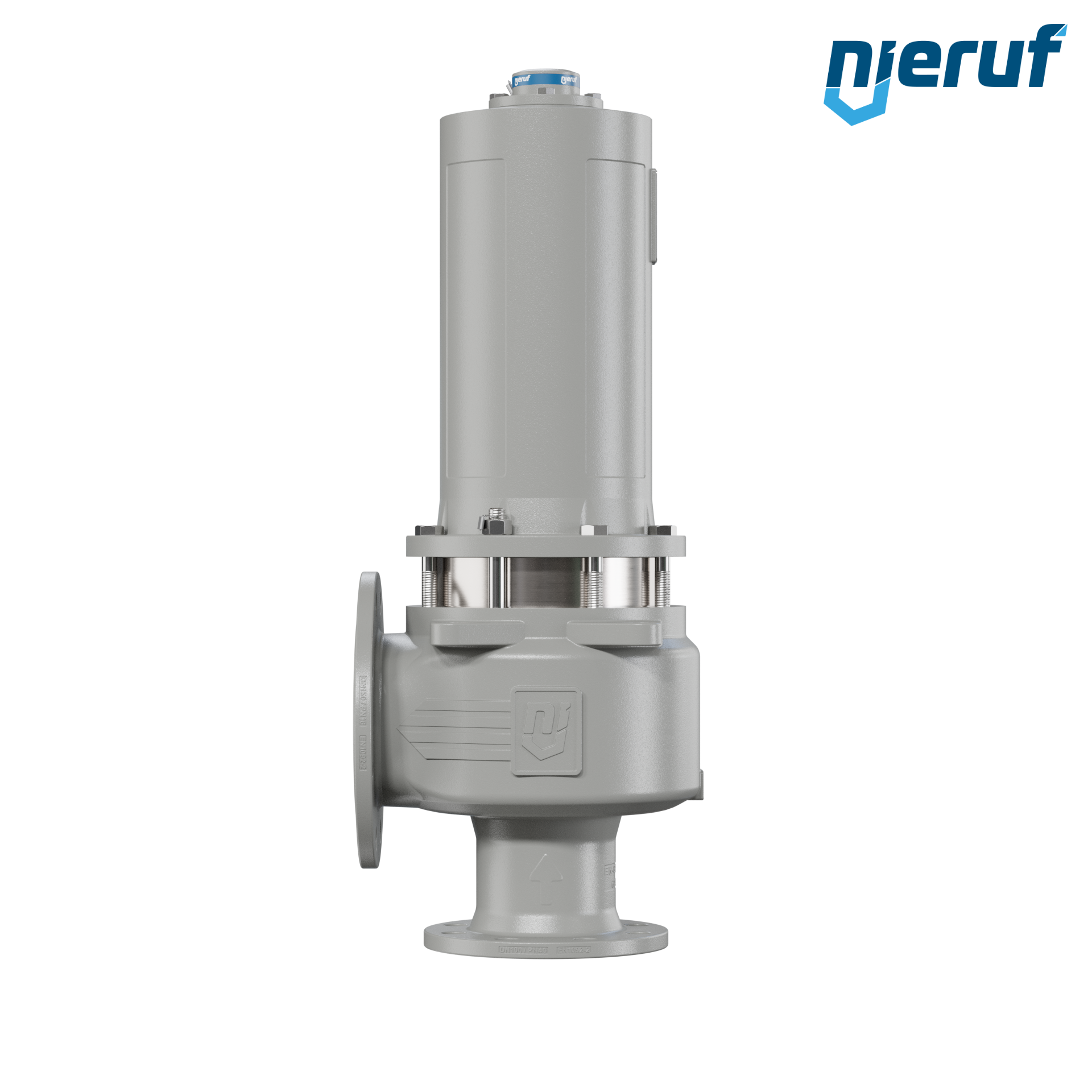 valvola di sicurezza flangiata DN100/DN150 SF06, cappello della molla a tenuta di gas (antigas) & manicotto di tenuta in acciaio inossidabile PTFE, senza dispositivo di sollevamento