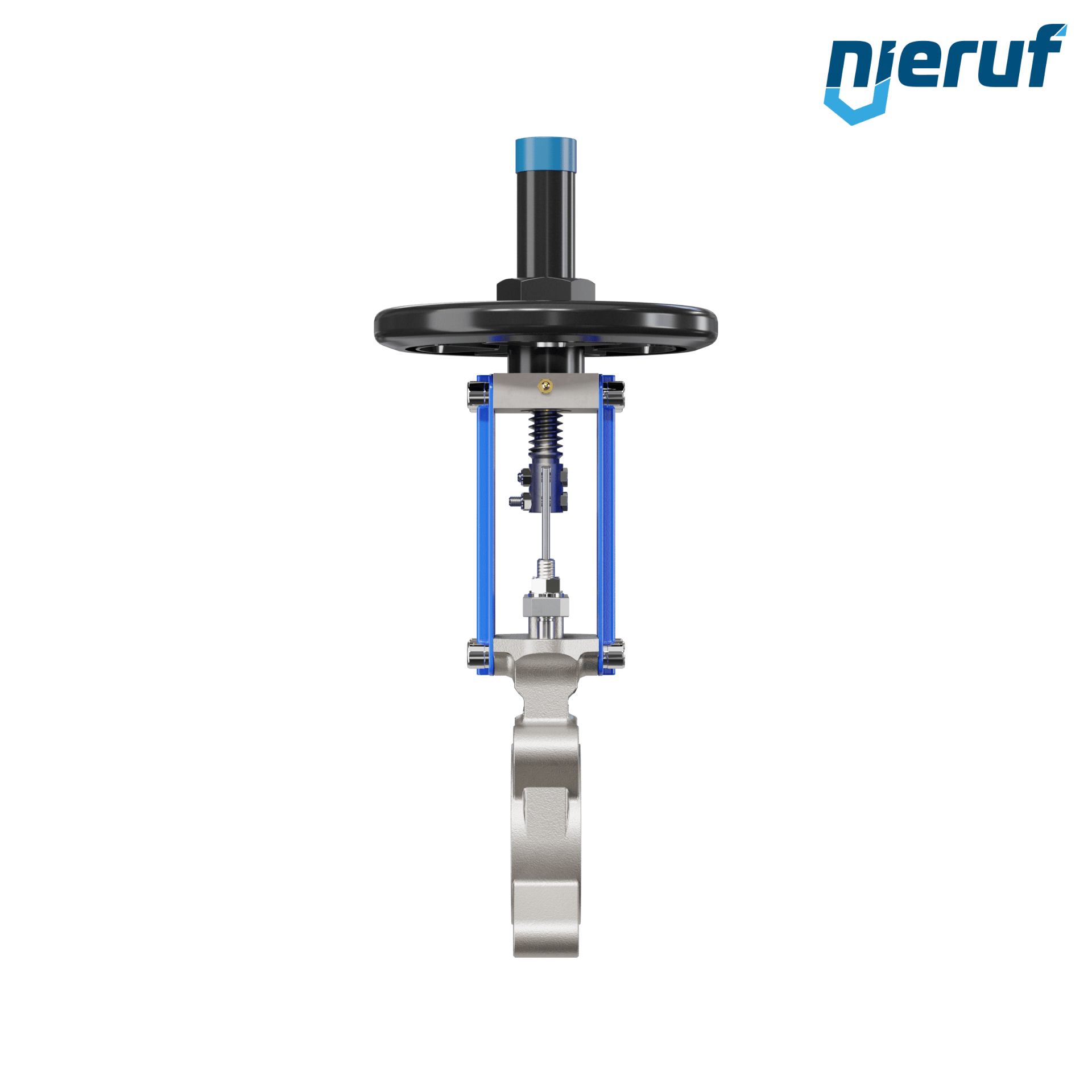 valvola a ghigliottina DN 65 SR03 EPDM manovella / volante