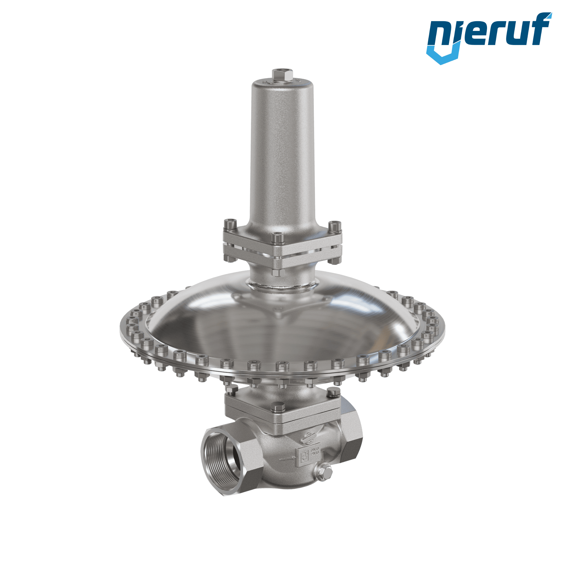 valvola di troppo pieno in millibar 2" pollici filettat. int NPT UV18 acciaio inossidabile EPDM / PTFE 50 - 500 mbar