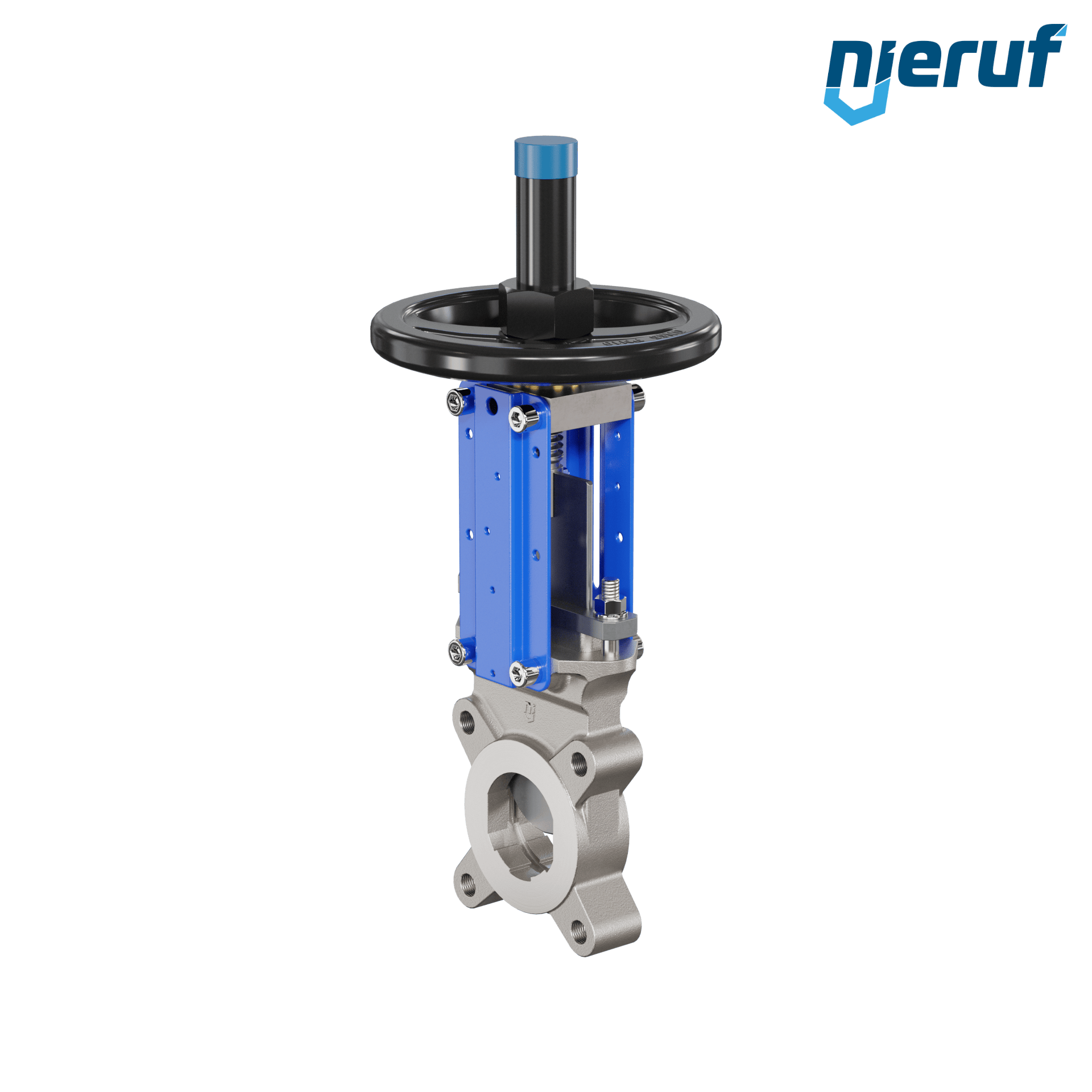 valvola a ghigliottina DN 65 SR03 EPDM manovella / volante