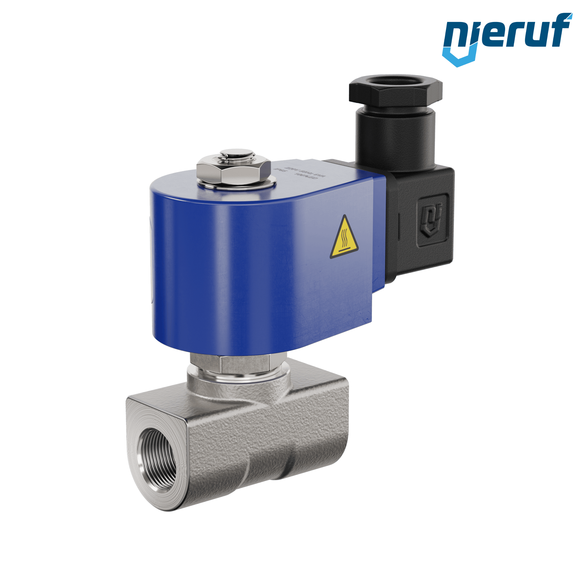 elettrovalvola per alta pressione G 3/8" pollici DN4,0 acciaio inossidabile EV10 FKM 230V 50Hz