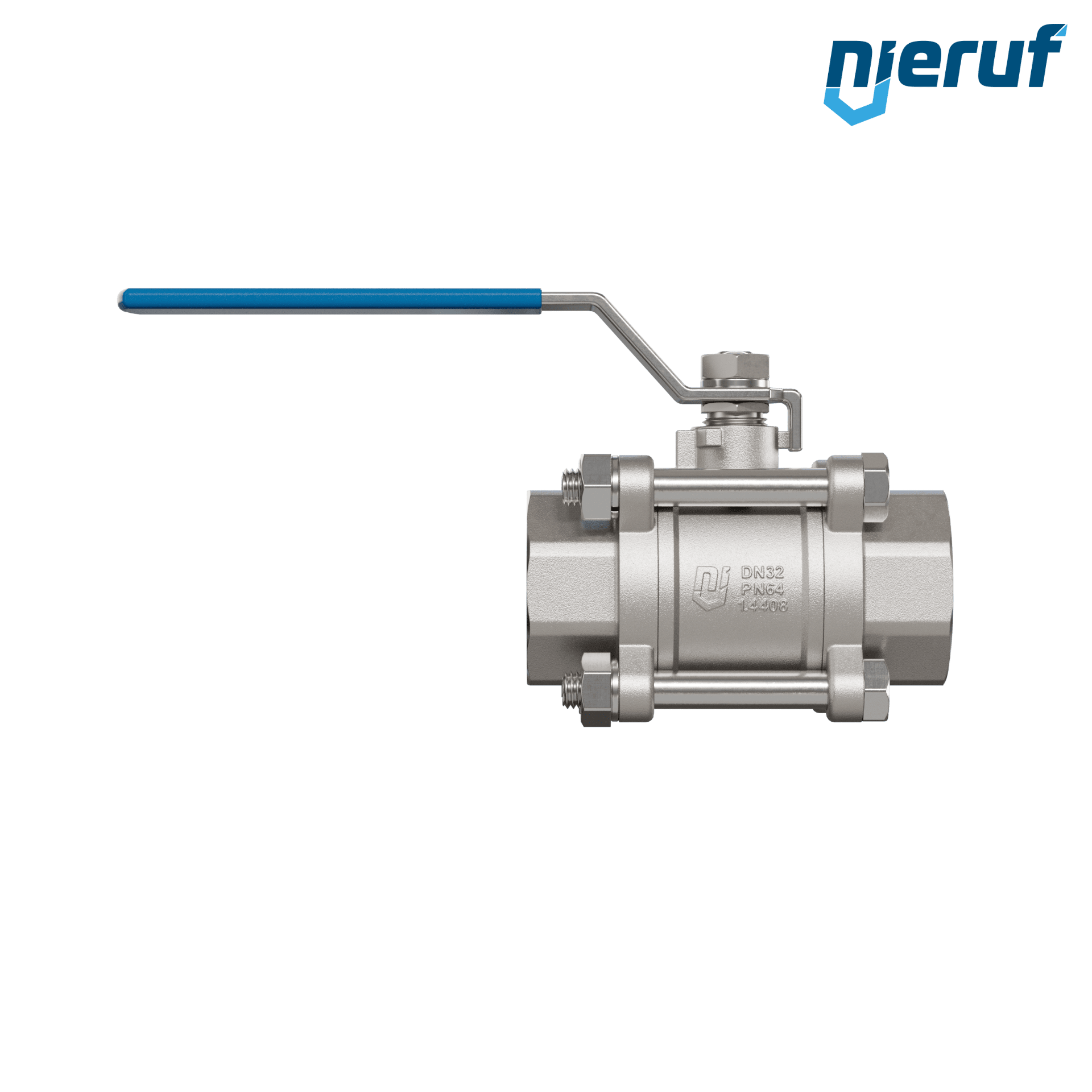 valvola a sfera in acciaio inossidabile DN32 - 1 1/4" pollici GK04 filettatura interna