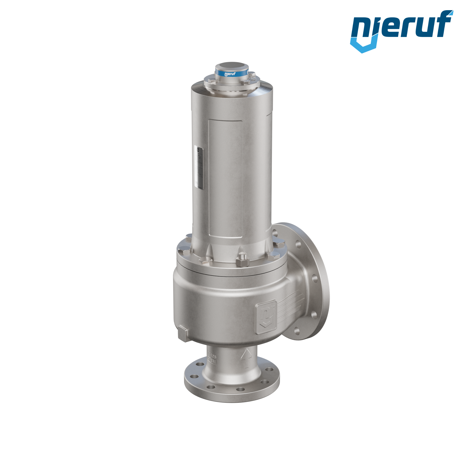 valvola di sicurezza flangiata DN80/DN125 SF04, acciaio inox 1.4408 PTFE, senza dispositivo di sollevamento