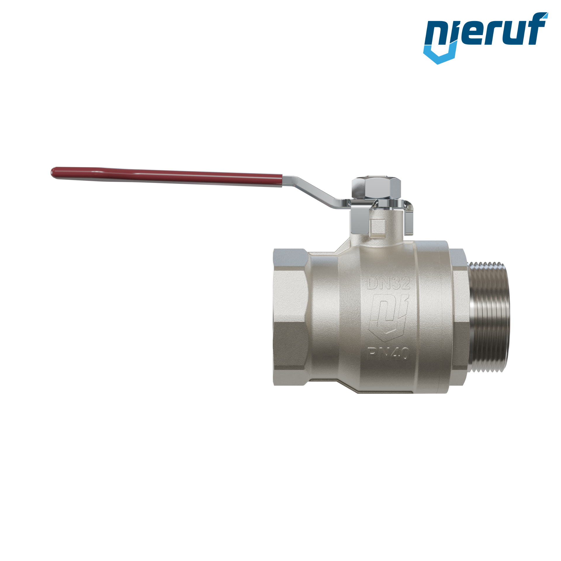 valvola a sfera a 2 vie DN32 - 1 1/4" pollici GK01 filettatura F x M