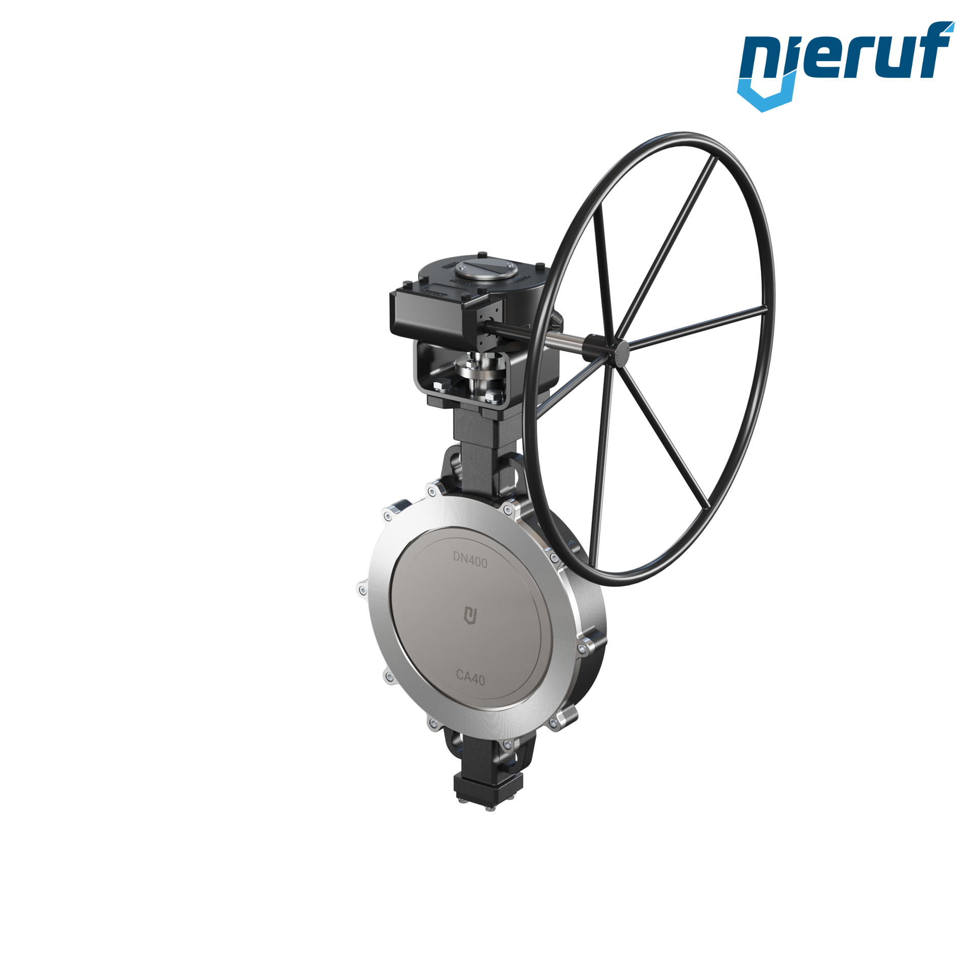 valvola a farfalla triplo eccentrico AK13 DN 400 PN10-40 ANSI150 volantino