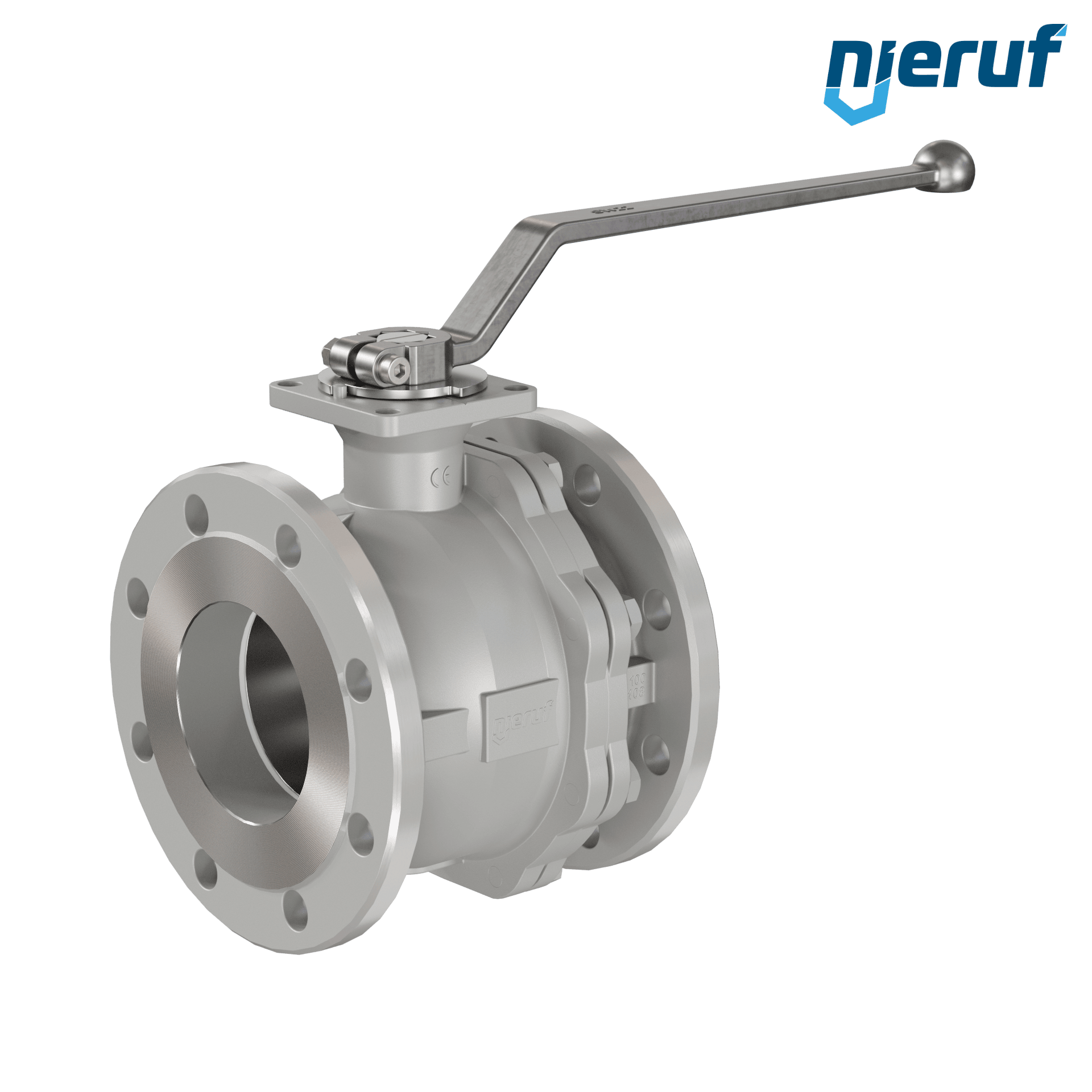 valvola a sfera flangiata per alte temperature FK12 DN100 Antimonio-Carbone guarnizione