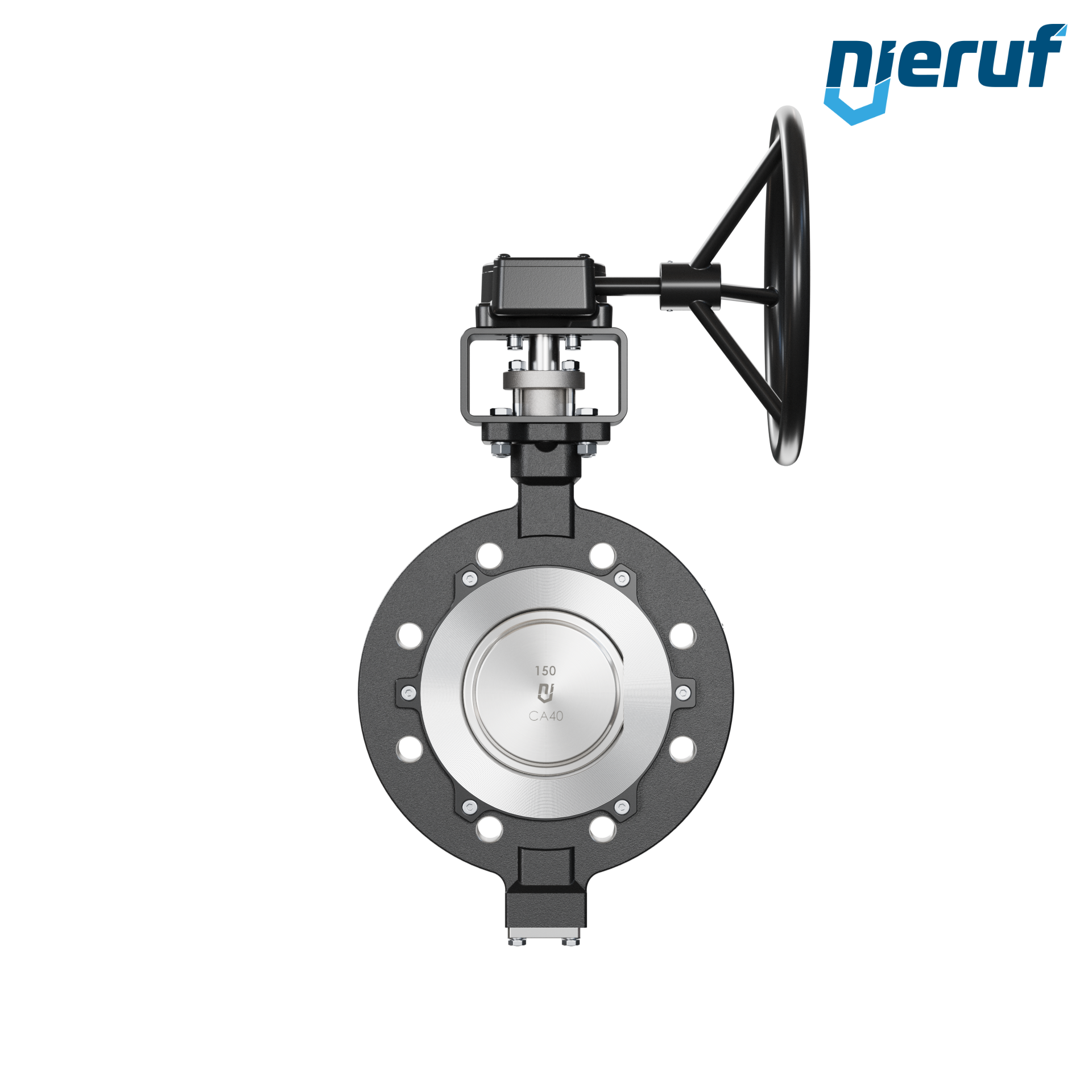 Double offset butterfly-valve AK12 DN 150 PN25-PN40 worm gear