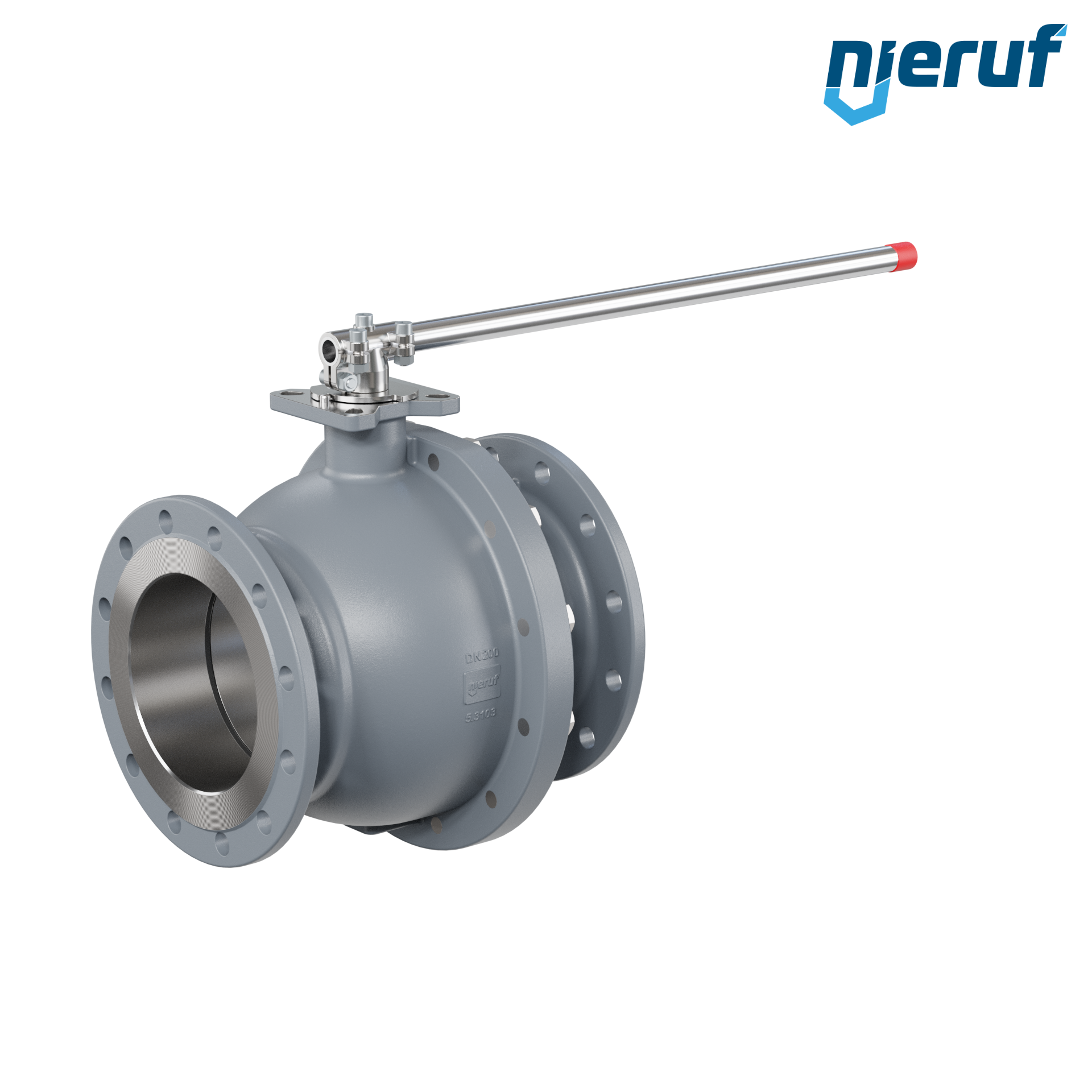 valvola a sfera flangiata DN200 FK02 ghisa sferoidale GJS 400-18 sfera interamente in acciaio inossidabile 1.4404