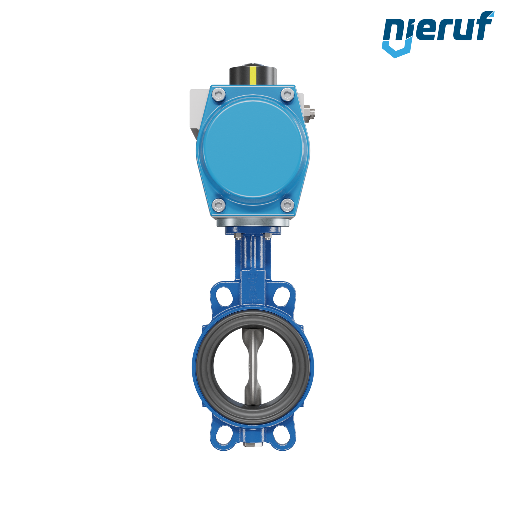 Butterfly valve DN 100 AK01 FPM pneumatic actuator single acting normally open
