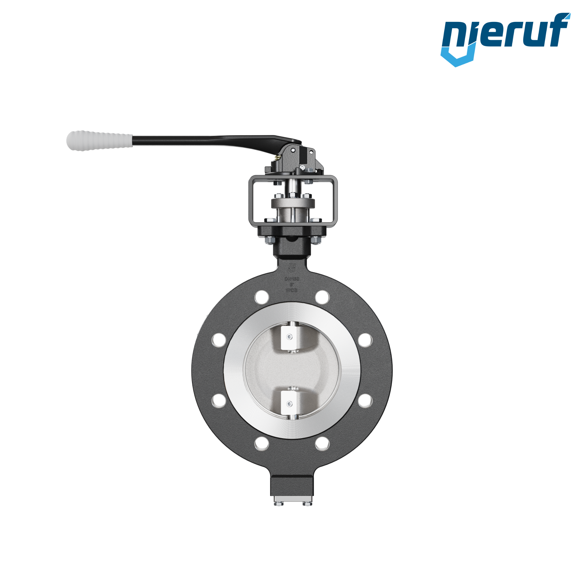 Double offset butterfly-valve AK12 DN 150 PN25-PN40 lever