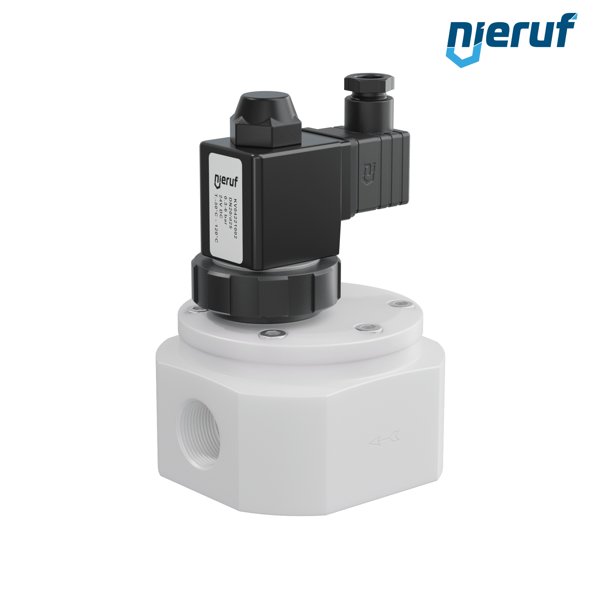 elettrovalvola G 3/4" pollici PTFE KV04 FKM 24V DC