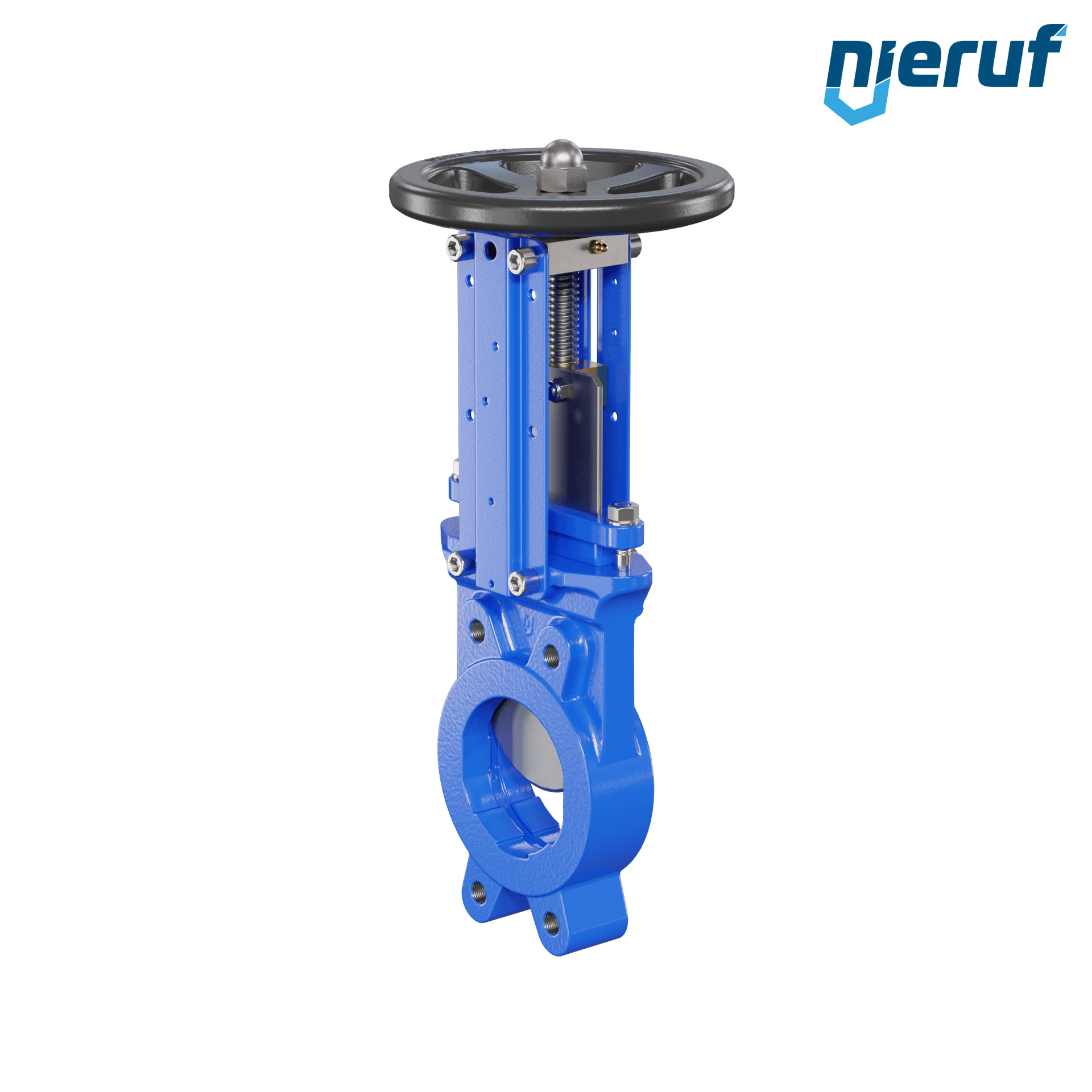 valvola a ghigliottina DN 100 SR01 NBR manovella / volante