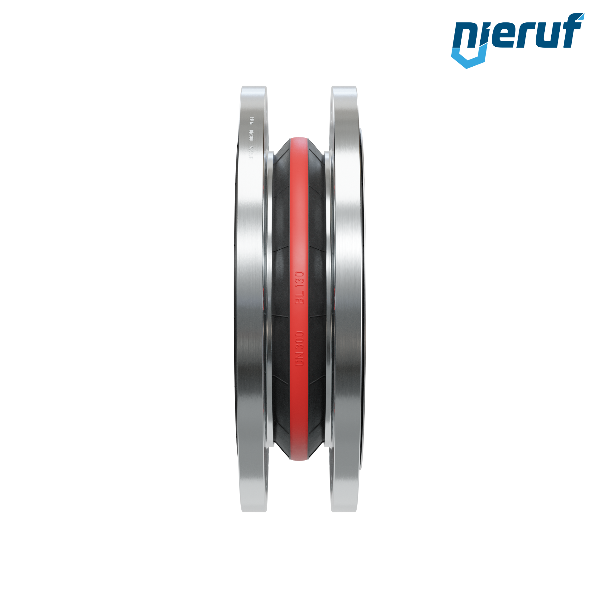 Compensatore in gomma per acqua potabile con convogliatore DN300 PN16 tipo KP04 flange in acciaio EPDM