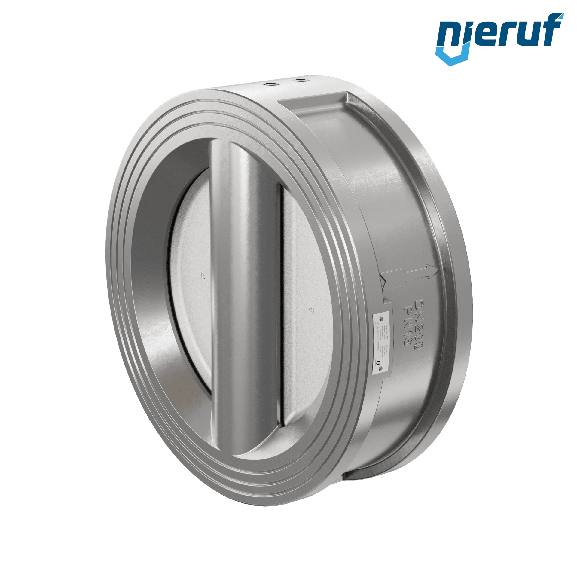 valvola di ritegno a doppio battente DN200 DR03 acciaio inossidabile 1.4408 NBR