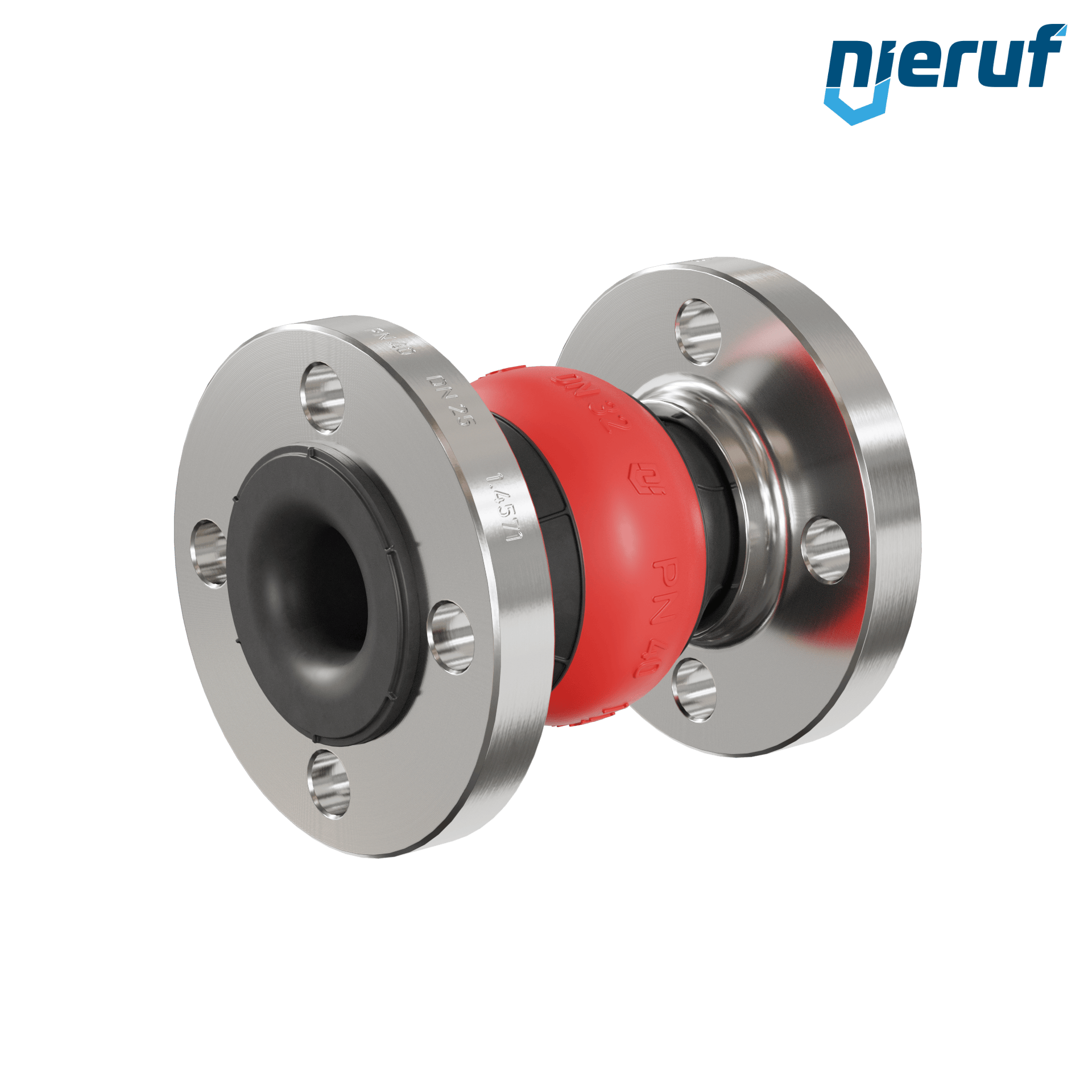 Compensatore DN25 tipo KP04 flange acciaio inox, manicotto EPDM