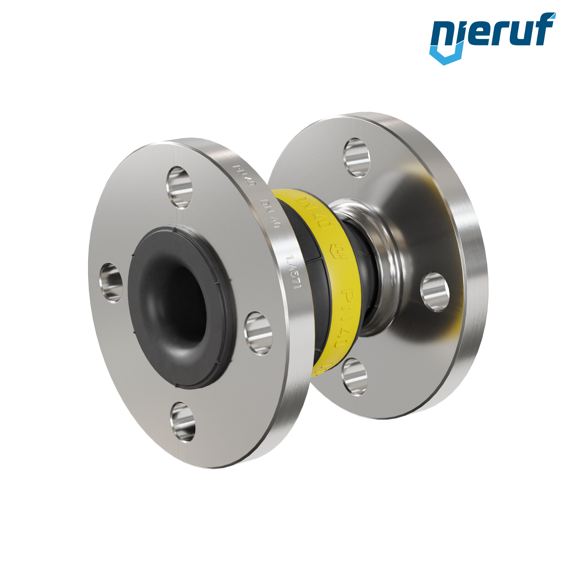 Compensatore DN40 tipo KP04 flange acciaio inox, manicotto NBR