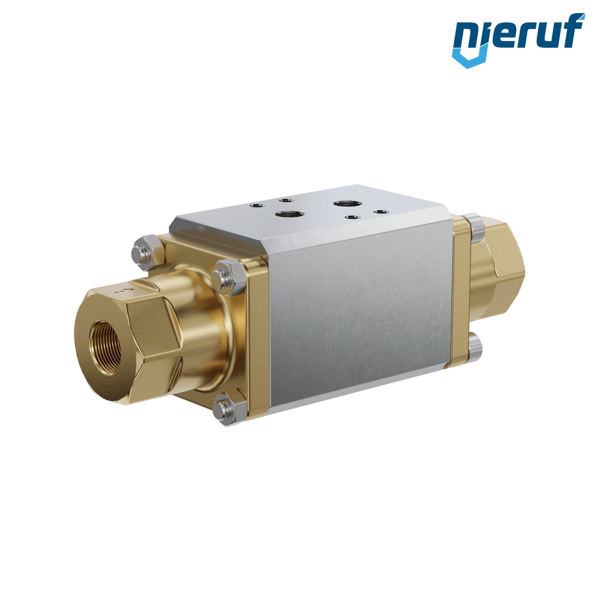 valvola coassiale a 2/2 vie CV04 3/8" pollici filettatura interna - DN10 ottone max. 120 bar NO - per applicazione con acqua