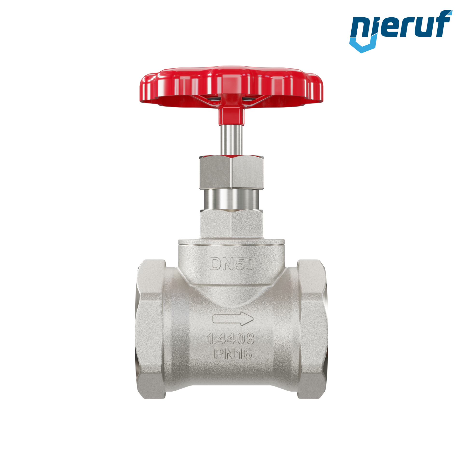 valvola a globo filettatura interna DN50 - 2" pollici PN16 AV11 acciaio inossidabile 1.4408