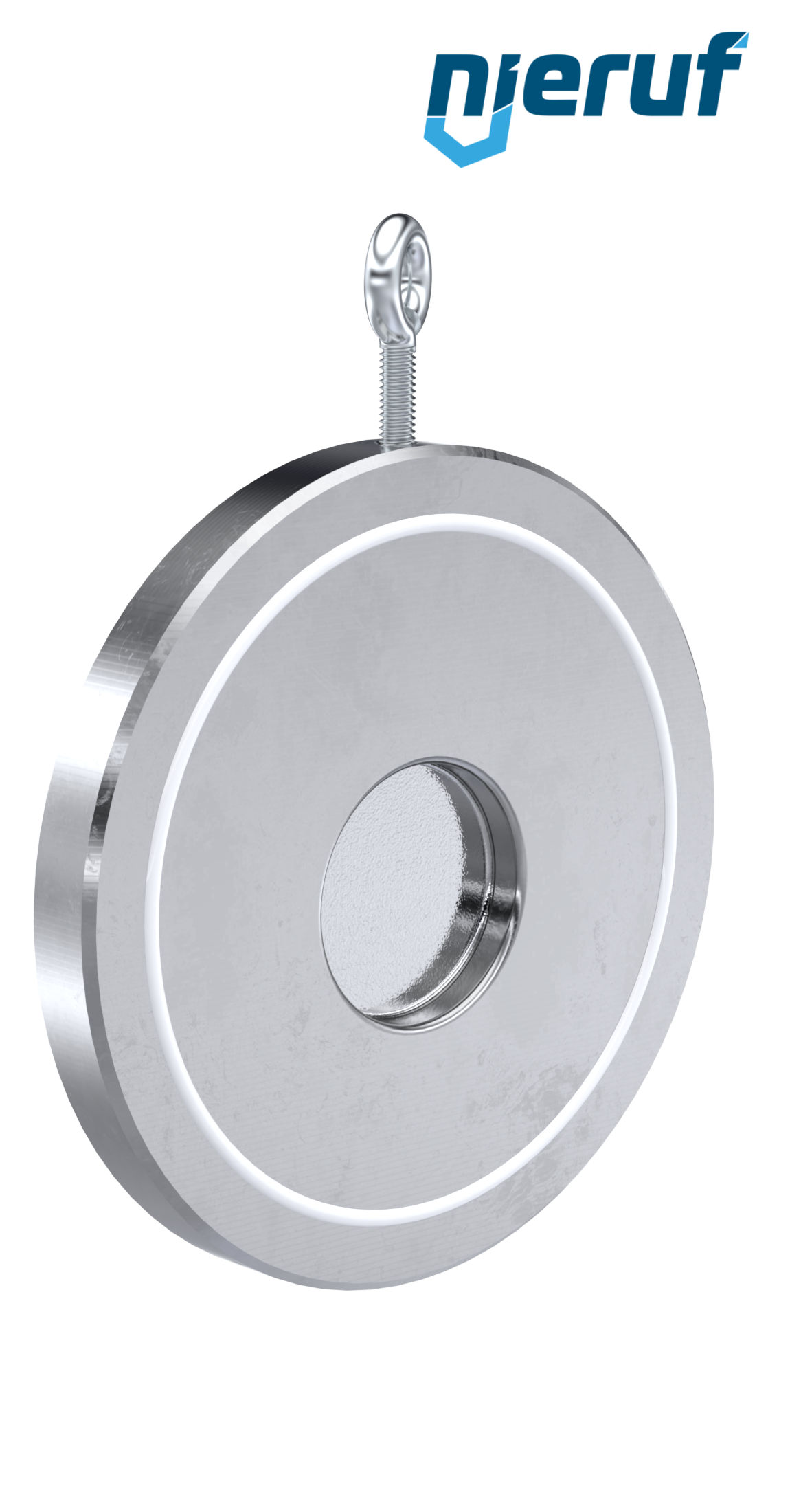 Zwischenflansch-Rückschlagklappe DN65 ZR01 Stahl 1.0460, verzinkt PTFE