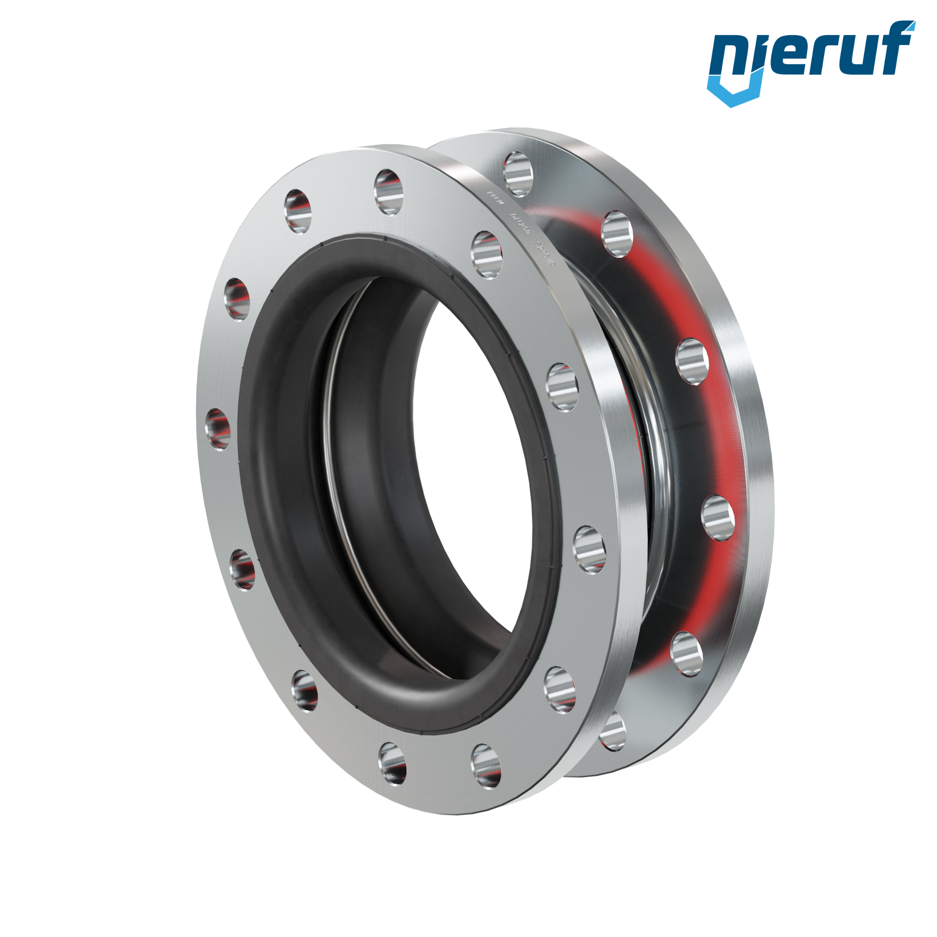 Compensatore o-ring di supporto per il vuoto DN250 PN16 versione KP04 flange in acciaio EPDM