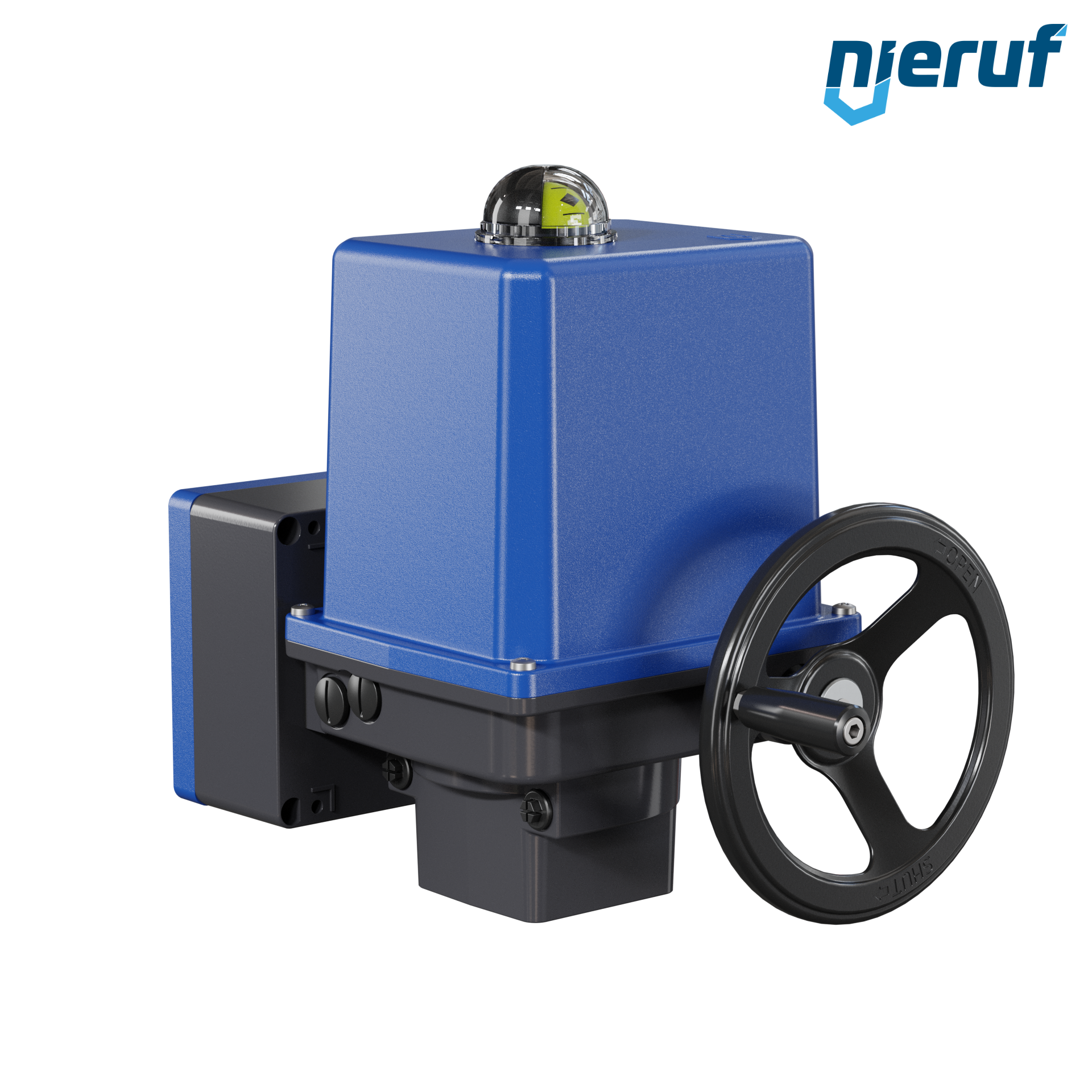 Attuatore elettrico da 1/4 di giro AN03 PSQ203AMS12 con protezione contro le interruzioni di corrente - 360-575V AC 250Nm IP67 ISO 5211 F07-F10