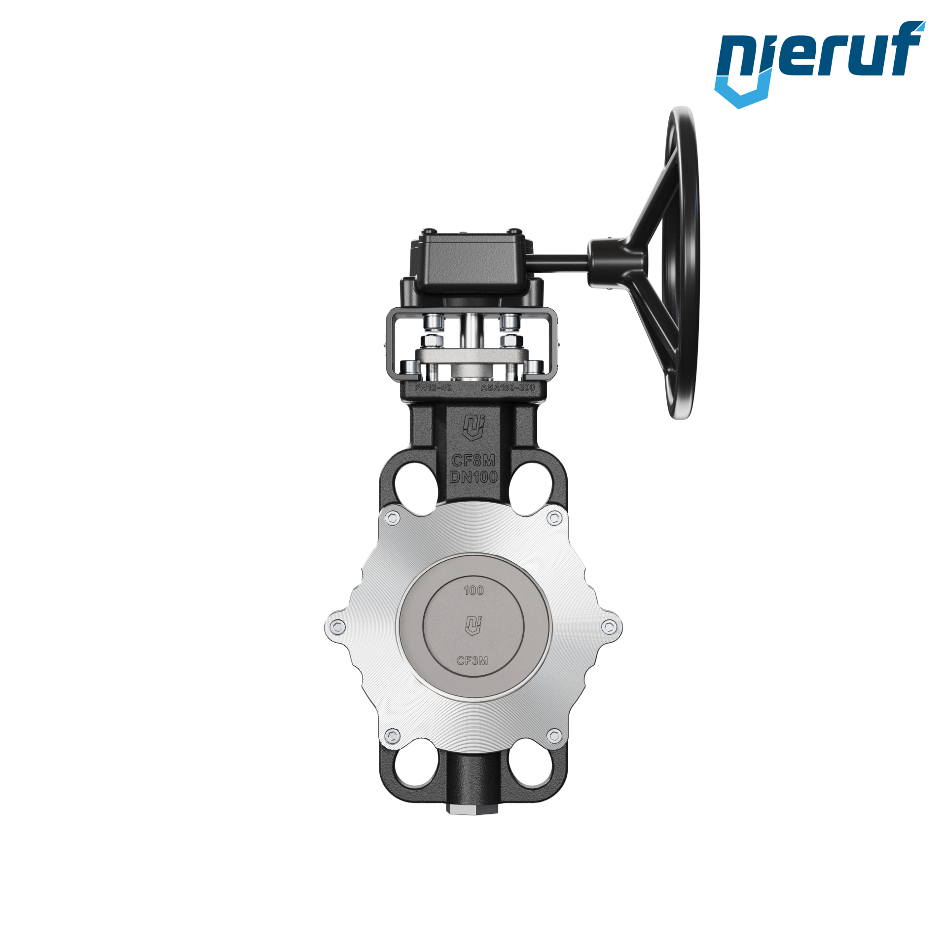 valvola a farfalla triplo eccentrico AK13 DN 100 PN10-40 ANSI150-300 volantino