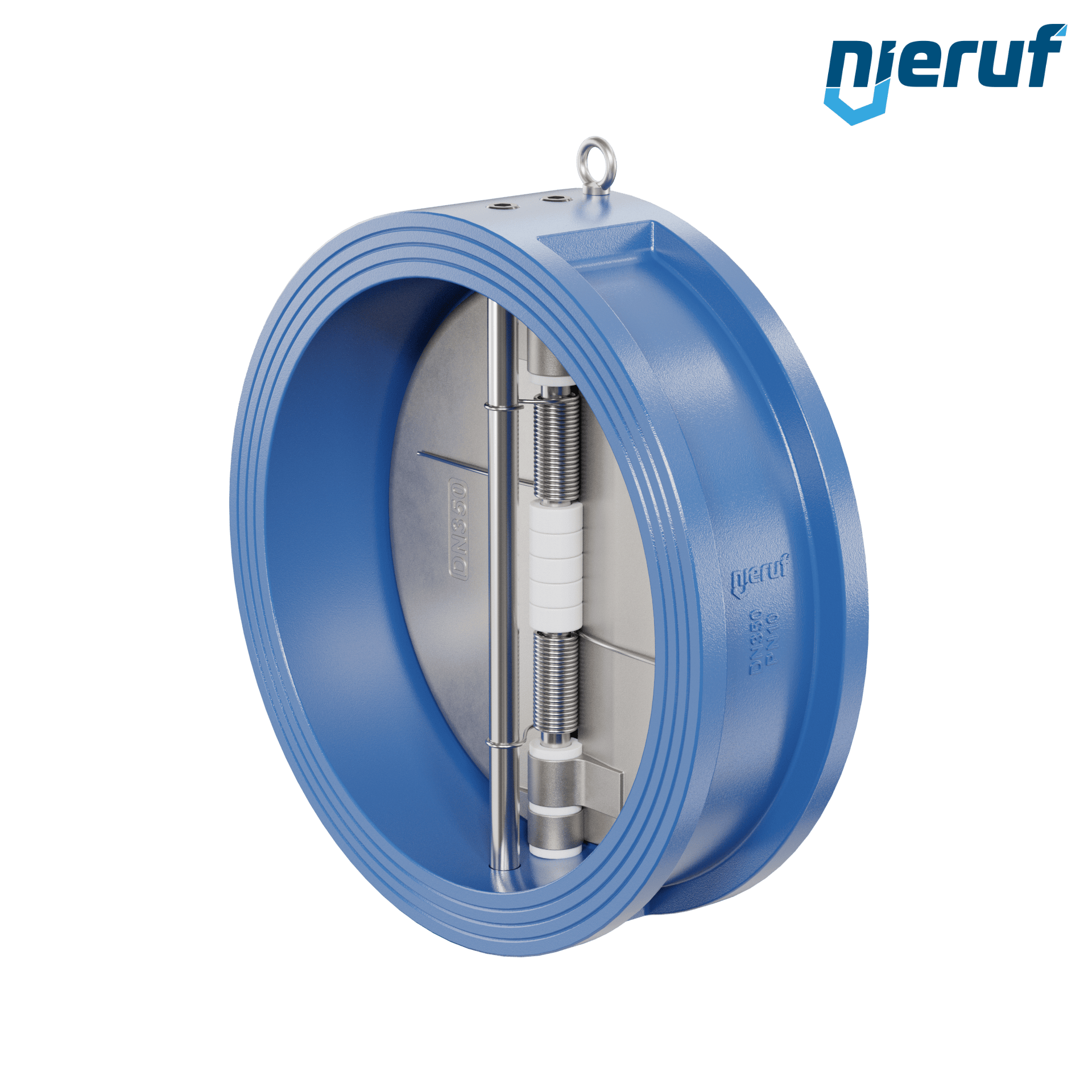 valvola di ritegno a doppio battente DN350 DR02 GGG40 FKM (Viton)
