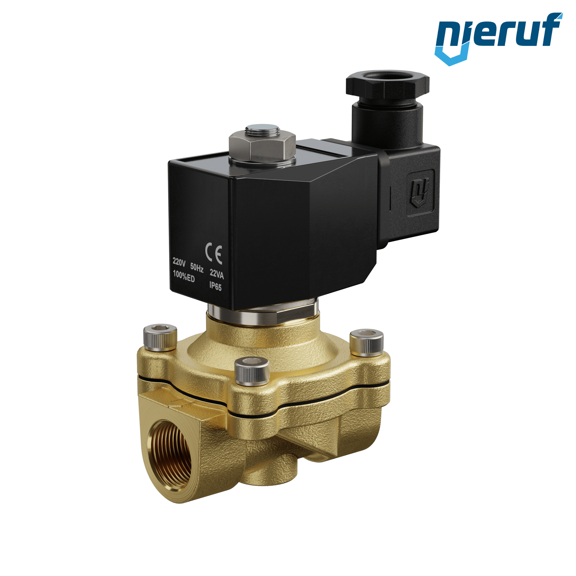 elettrovalvola G 1/2" pollici ottone MV06 FKM 230V 50Hz