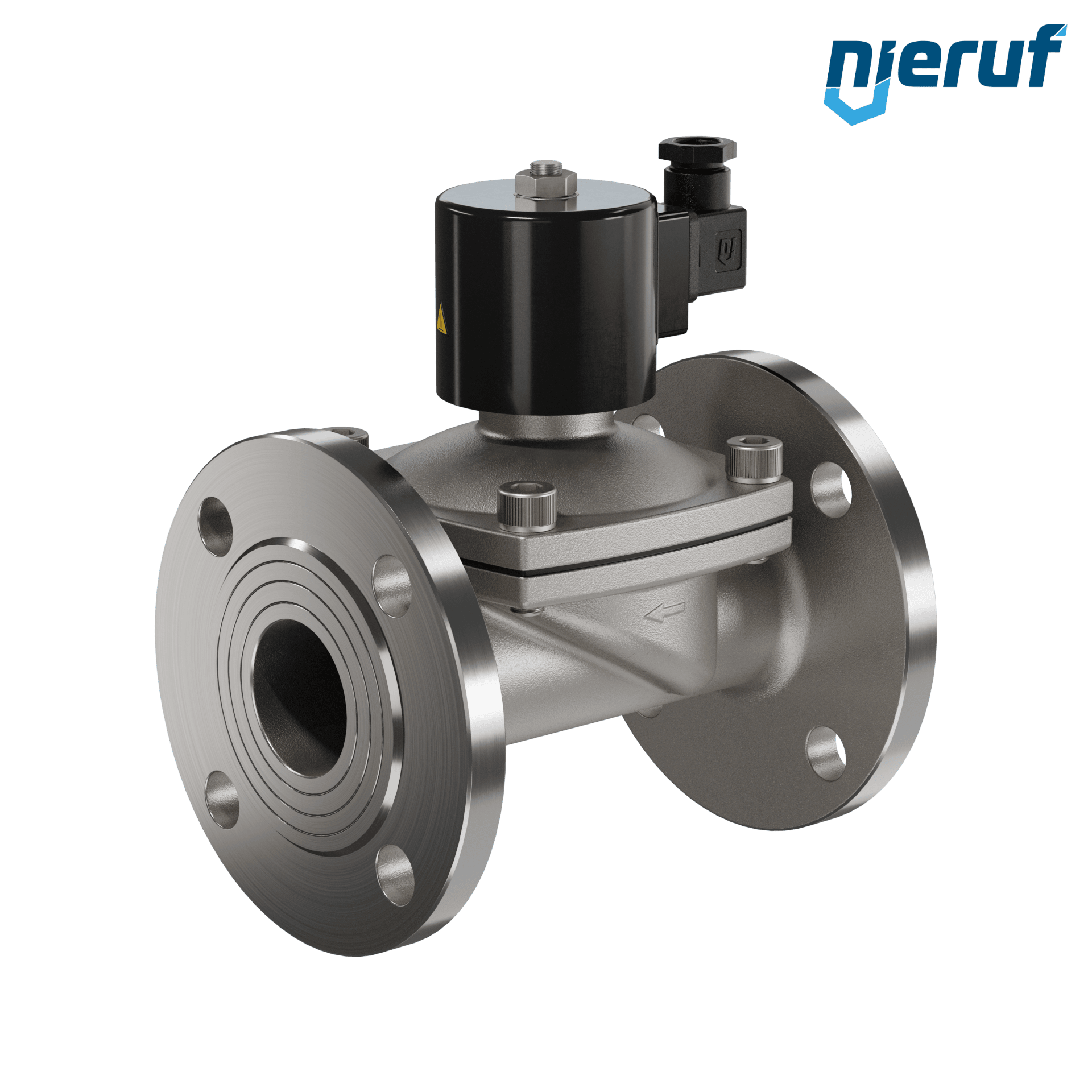 elettrovalvola per il vuoto con flangia DN50 acciaio inossidabile FV01 NBR 24V DC