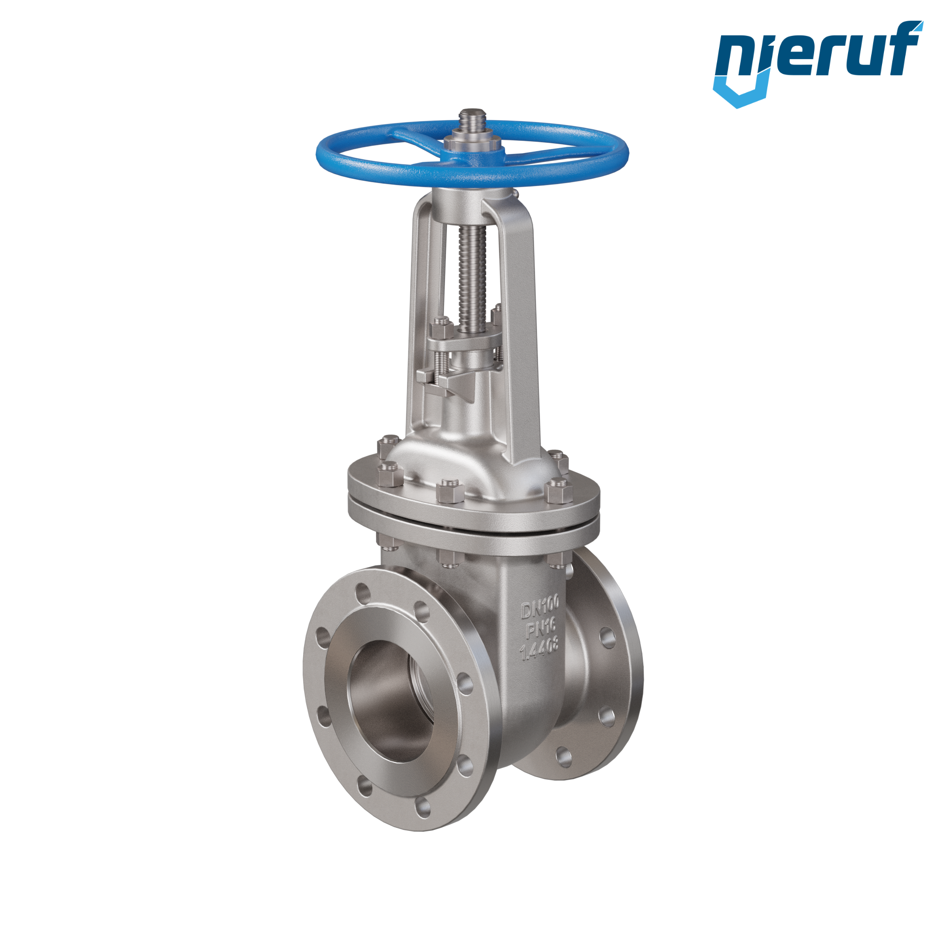 Valvola a saracinesca a corpo piatto in acciaio inox AISI 316 AS03 DN100 PN16