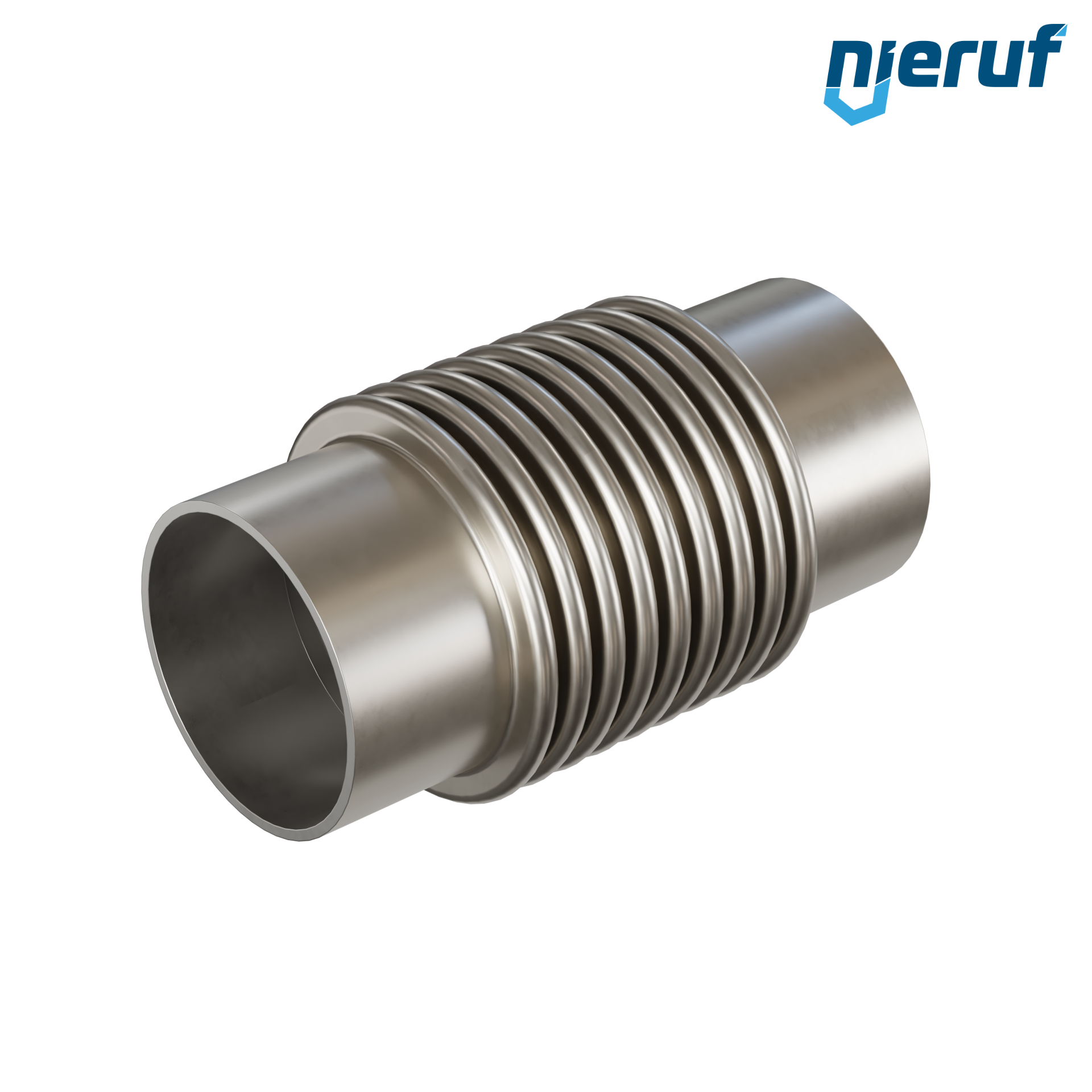 Giunto di dilatazione assiale DN100 - 114,3mm versione KP05 estremità a saldare in acciaio inox e manicotto in acciaio inox