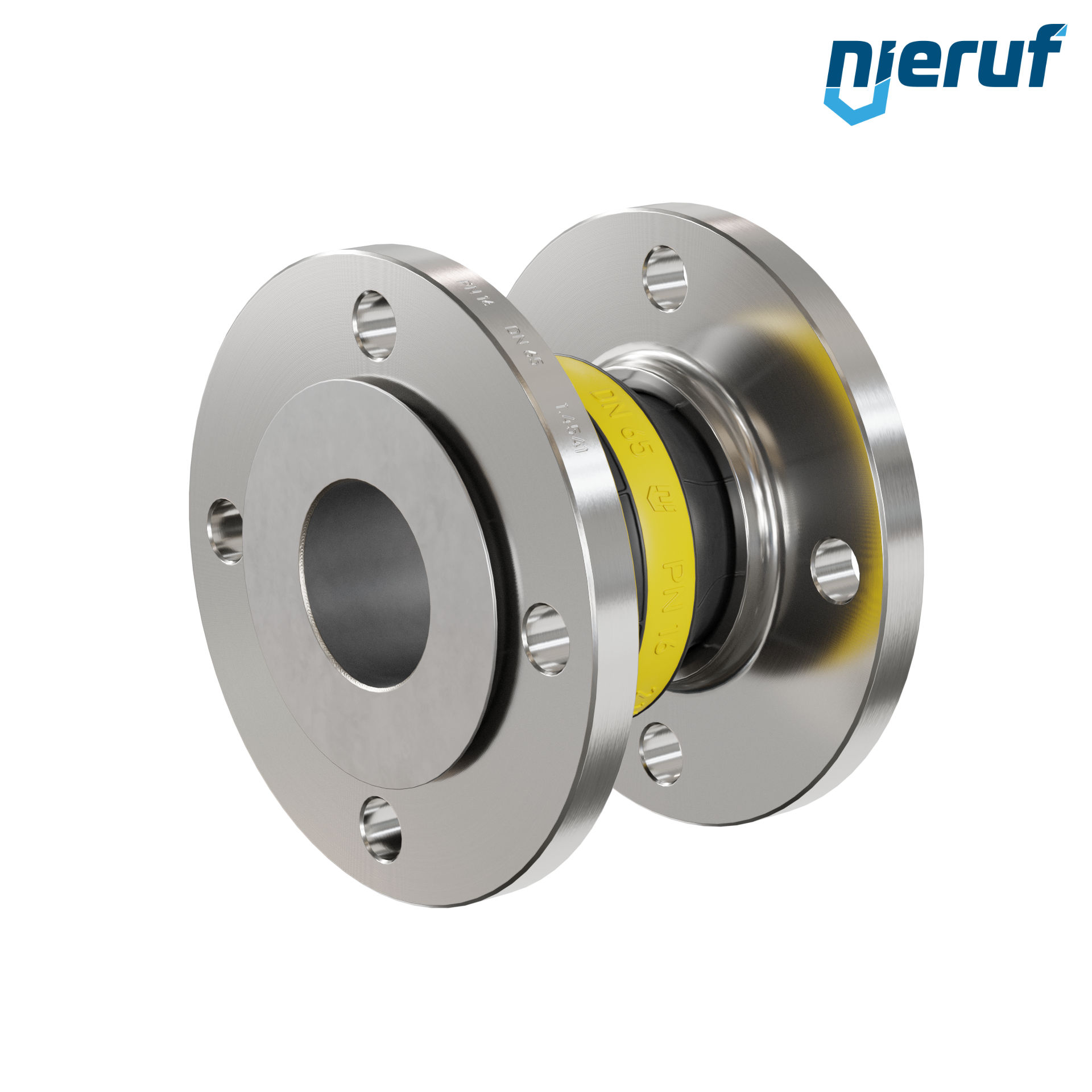 Compensatore piastra di rinforzo DN65 versione KP04 flange in acciaio inox NBR