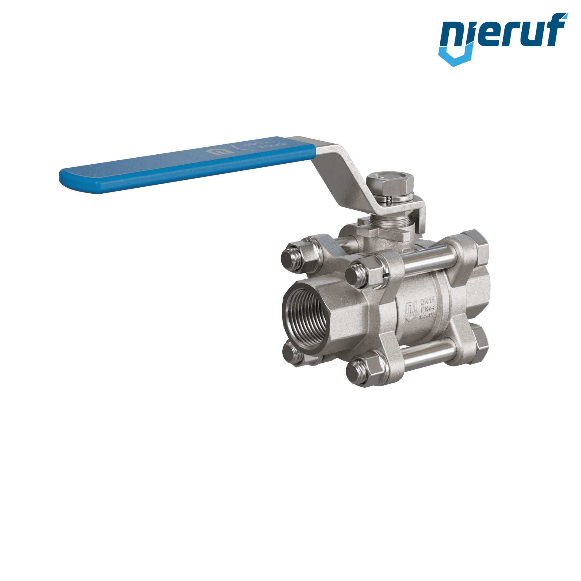 valvola a sfera in acciaio inossidabile DN15 - 1/2" pollici GK04 filettatura interna