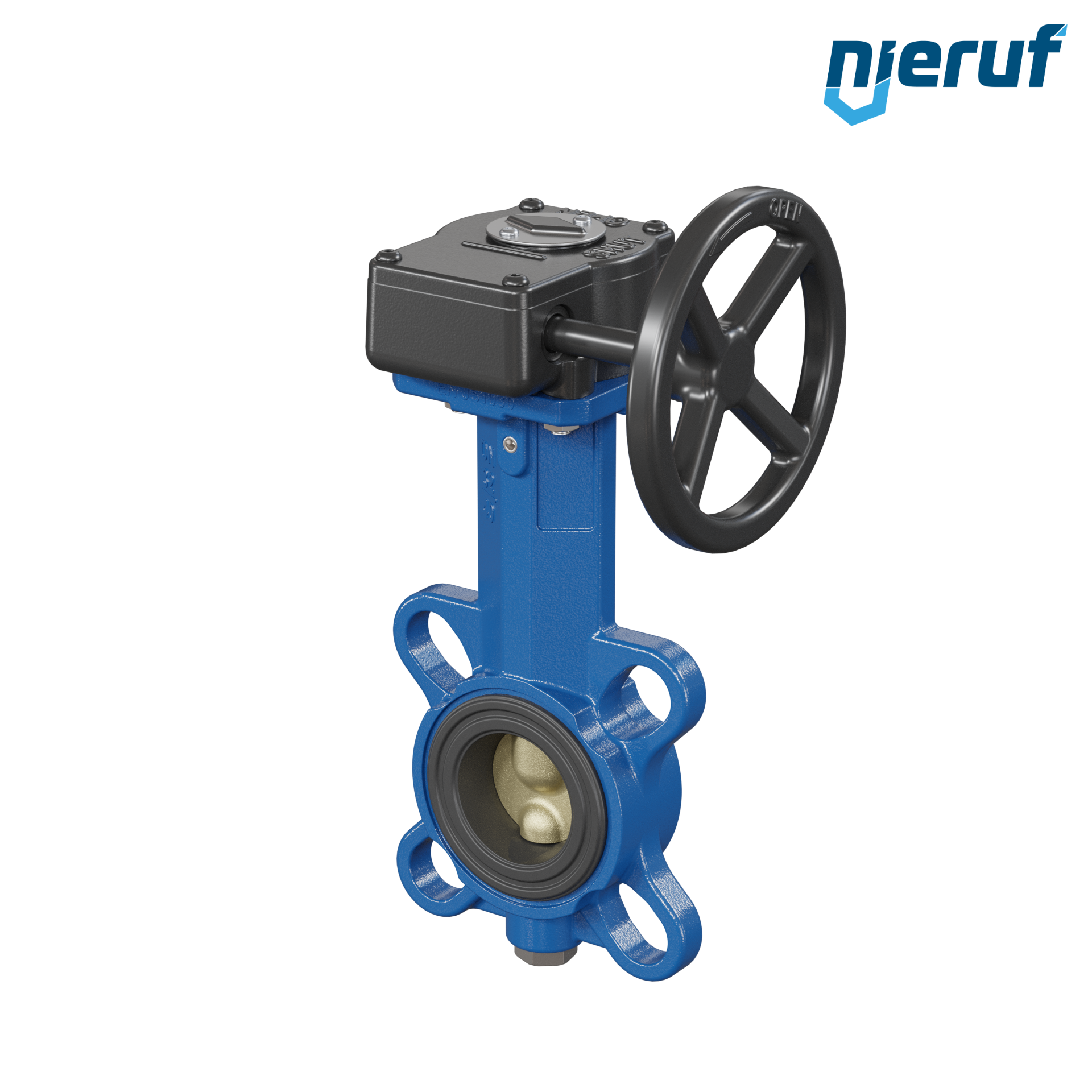 valvola a farfalla per l'acqua di mare DN 32 PN6-PN10-PN16 & ANSI150 AK15 volantino