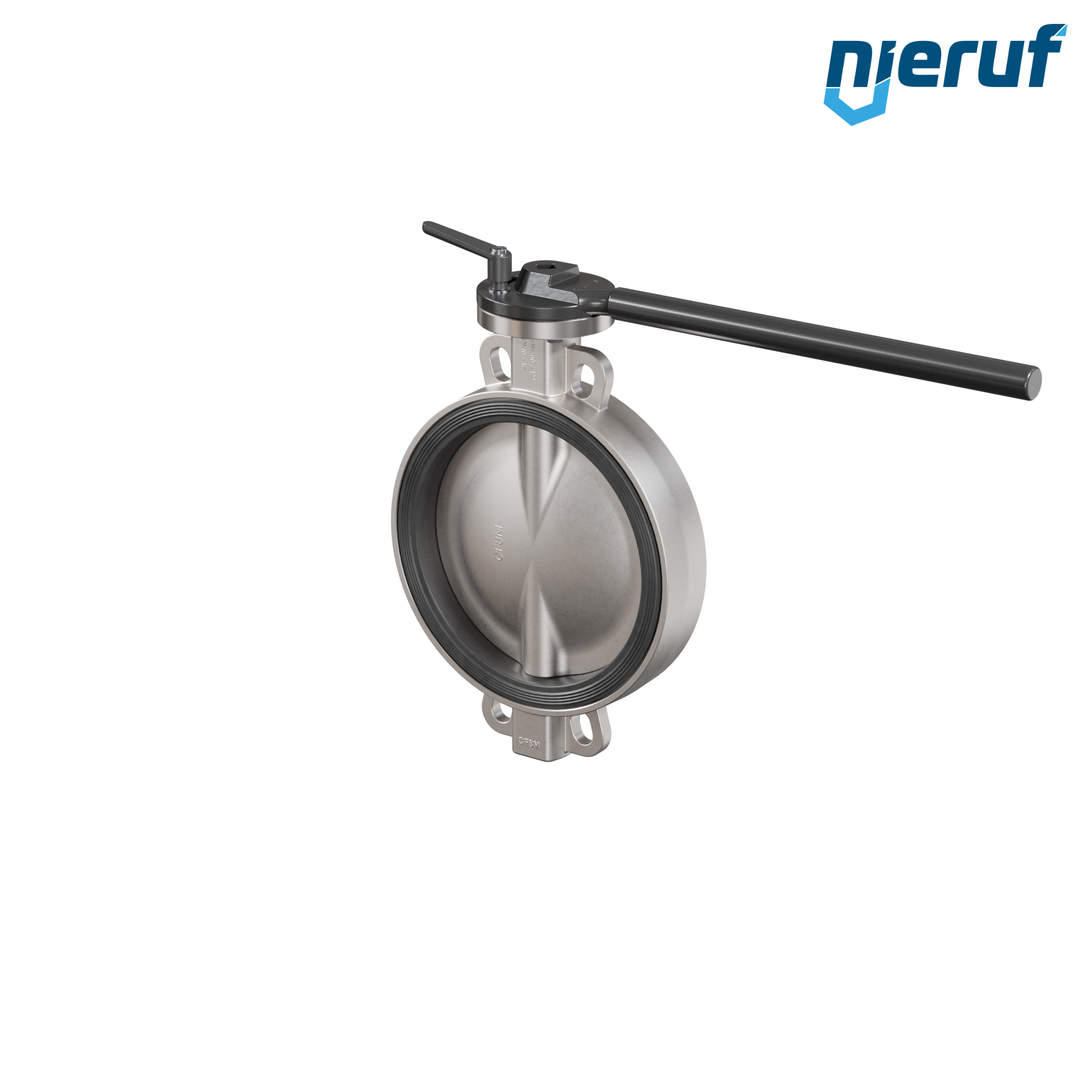 valvola a farfalla in acciaio inossidabile DN300 PN16 AK08 EPDM leva a a mano